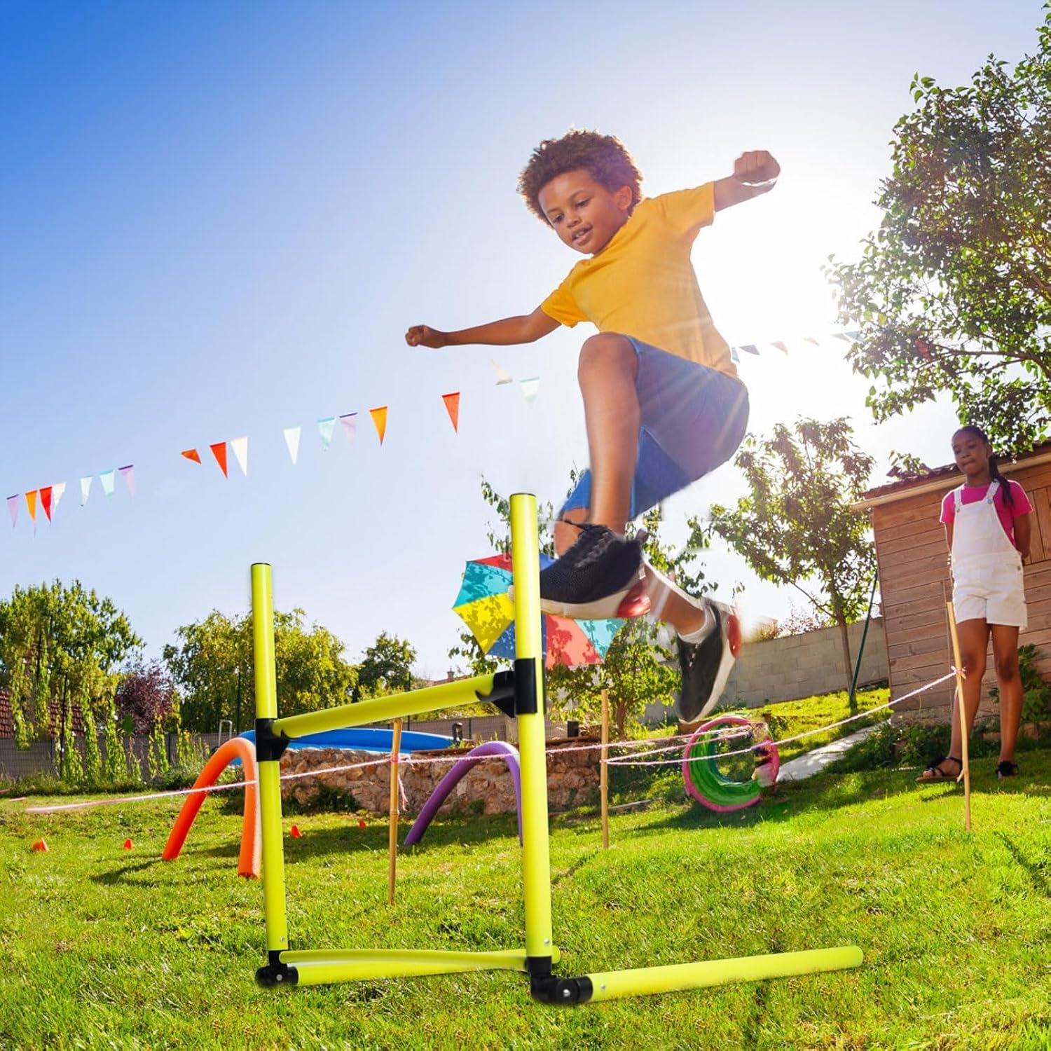 Adjustable Hurdles with Scale - Detachable Agility Training Equipment for Track, Soccer & Football, Indoor & Outdoor Use, Ideal for Athletic Jumping & Speed Drills