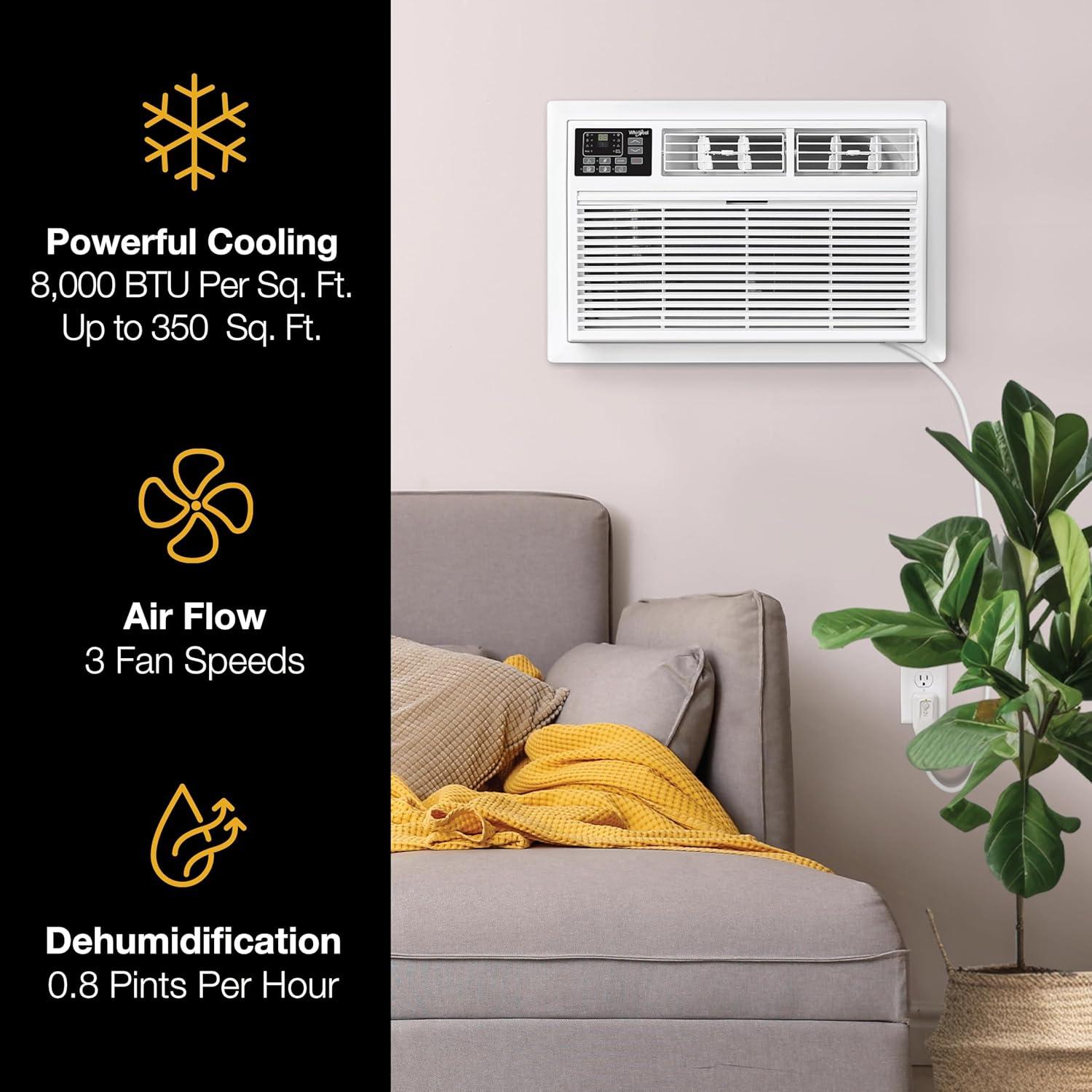 Whirlpool Whirlpool 10,000 BTU 230V Through-the-Wall Air Conditioner with Remote Control