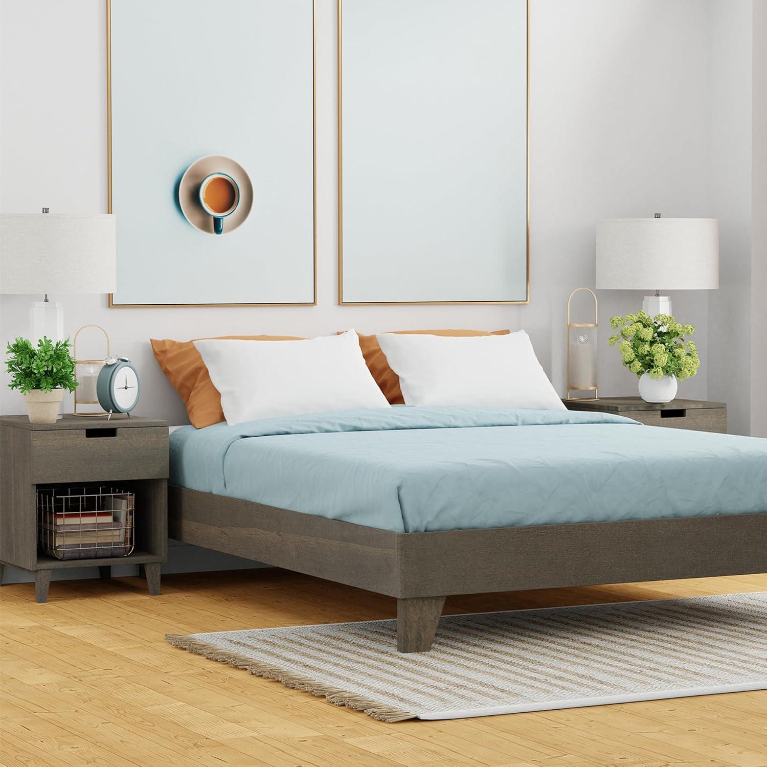 Dedrie Solid Wood Bed