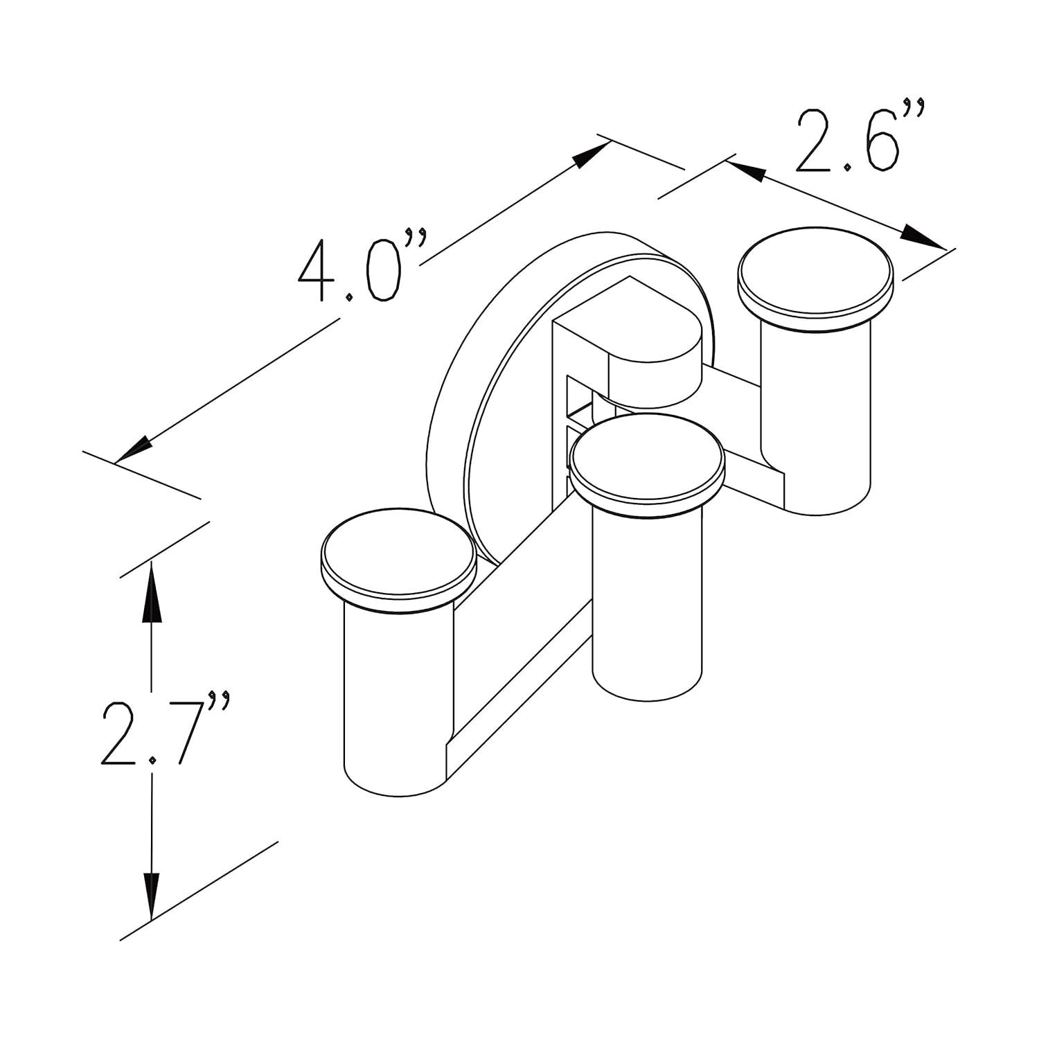 Kubic Pivoting Triple Robe Hook