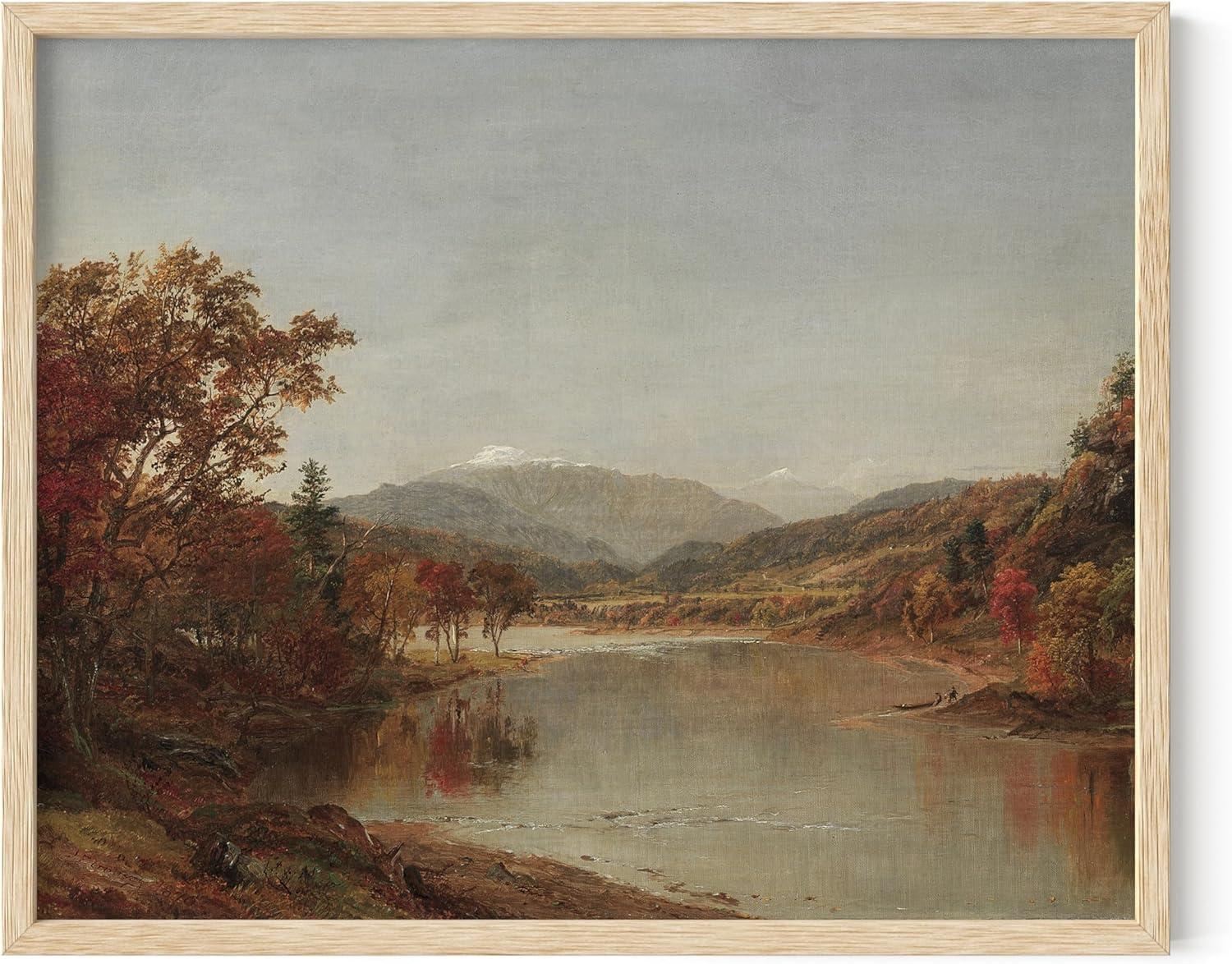 HAUS AND HUES Vintage French Landscape Art – Country Decor, Modern Farmhouse Wall Art, and Rustic Paintings for Home Decoration (Unframed 8x10)