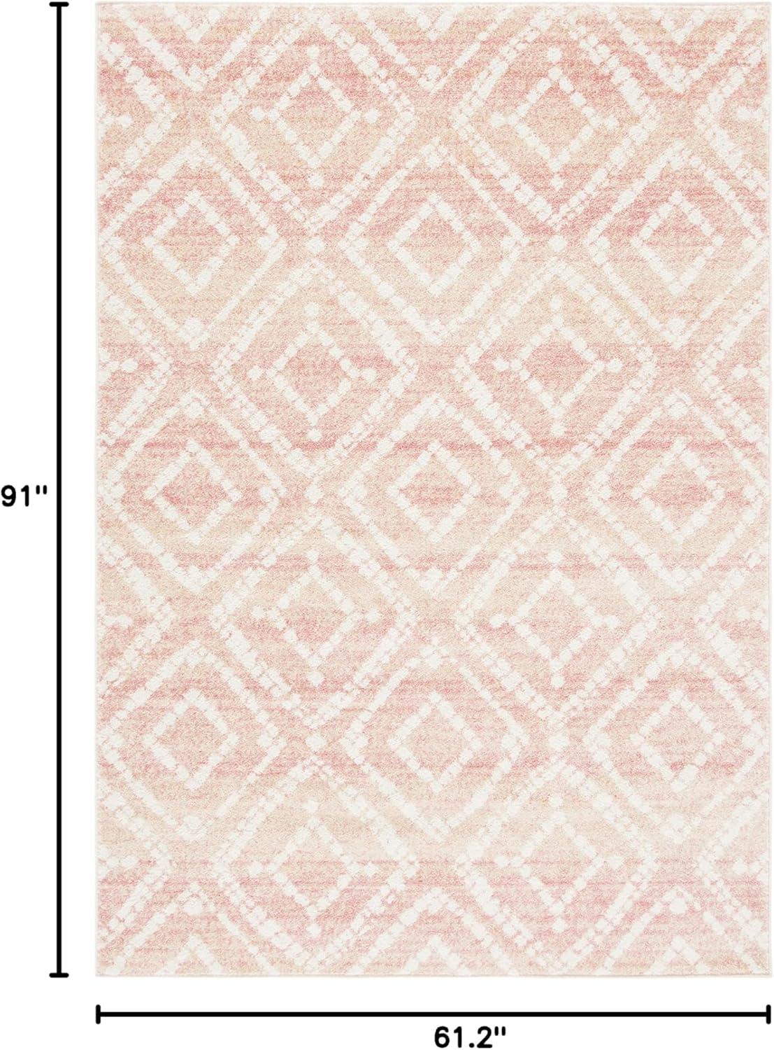 SAFAVIEH Adirondack Lecia Geometric Area Rug, Rose/Gold, 5'1" x 7'6"