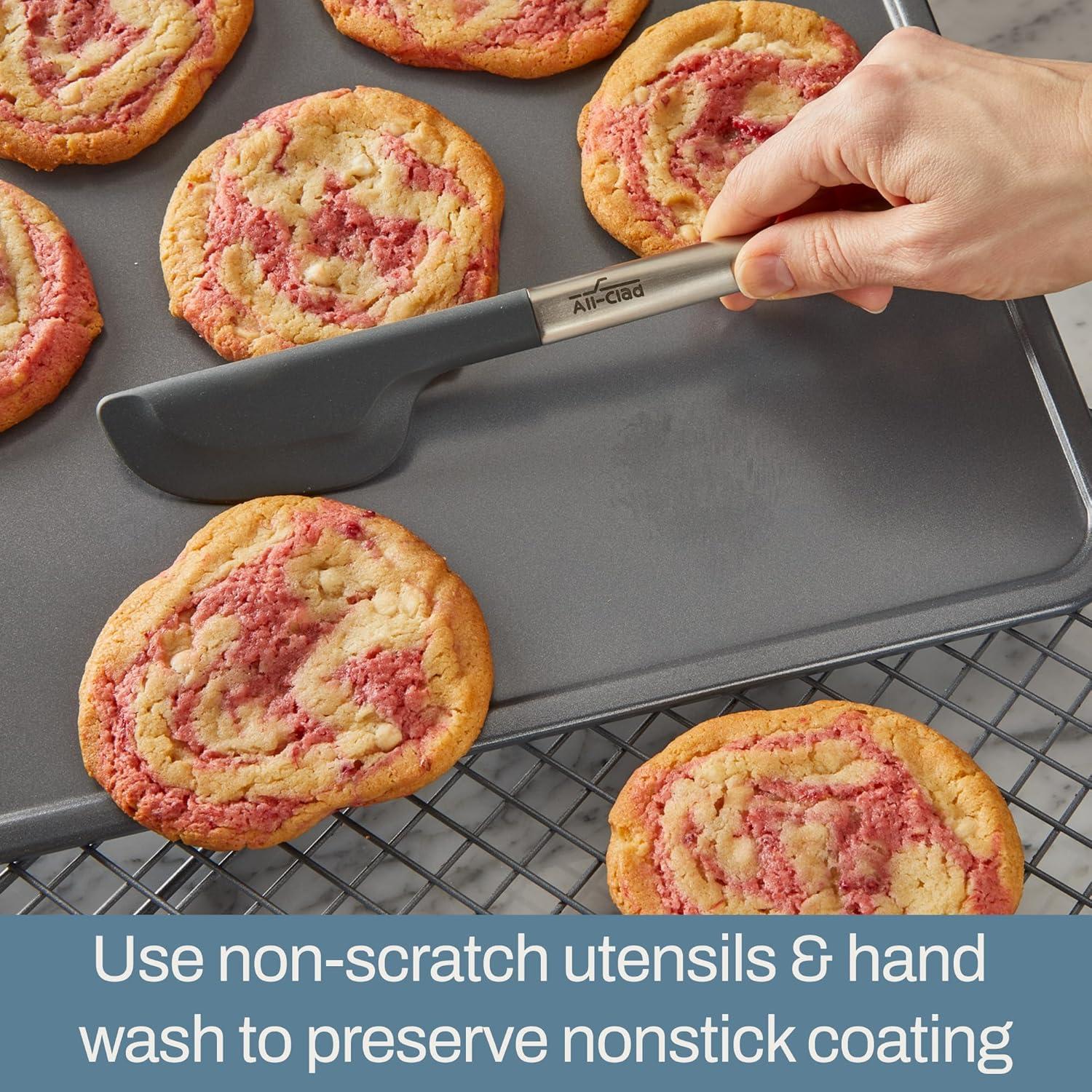 All-Clad Pro-Release Nonstick 3-Piece Cookie Sheet Set with Rack