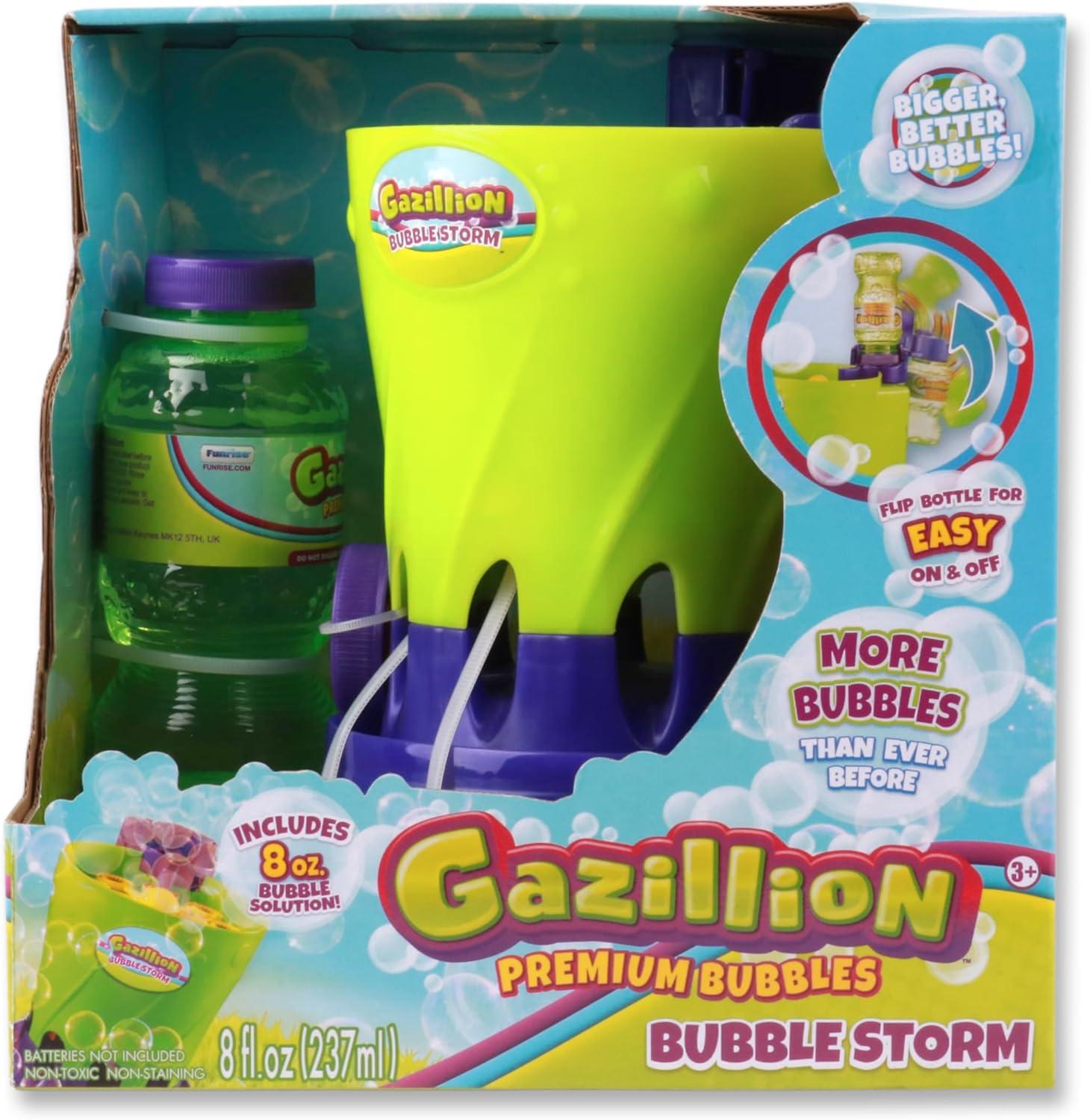 Compact Gazillion Bubble Storm Machine with Premium Solution