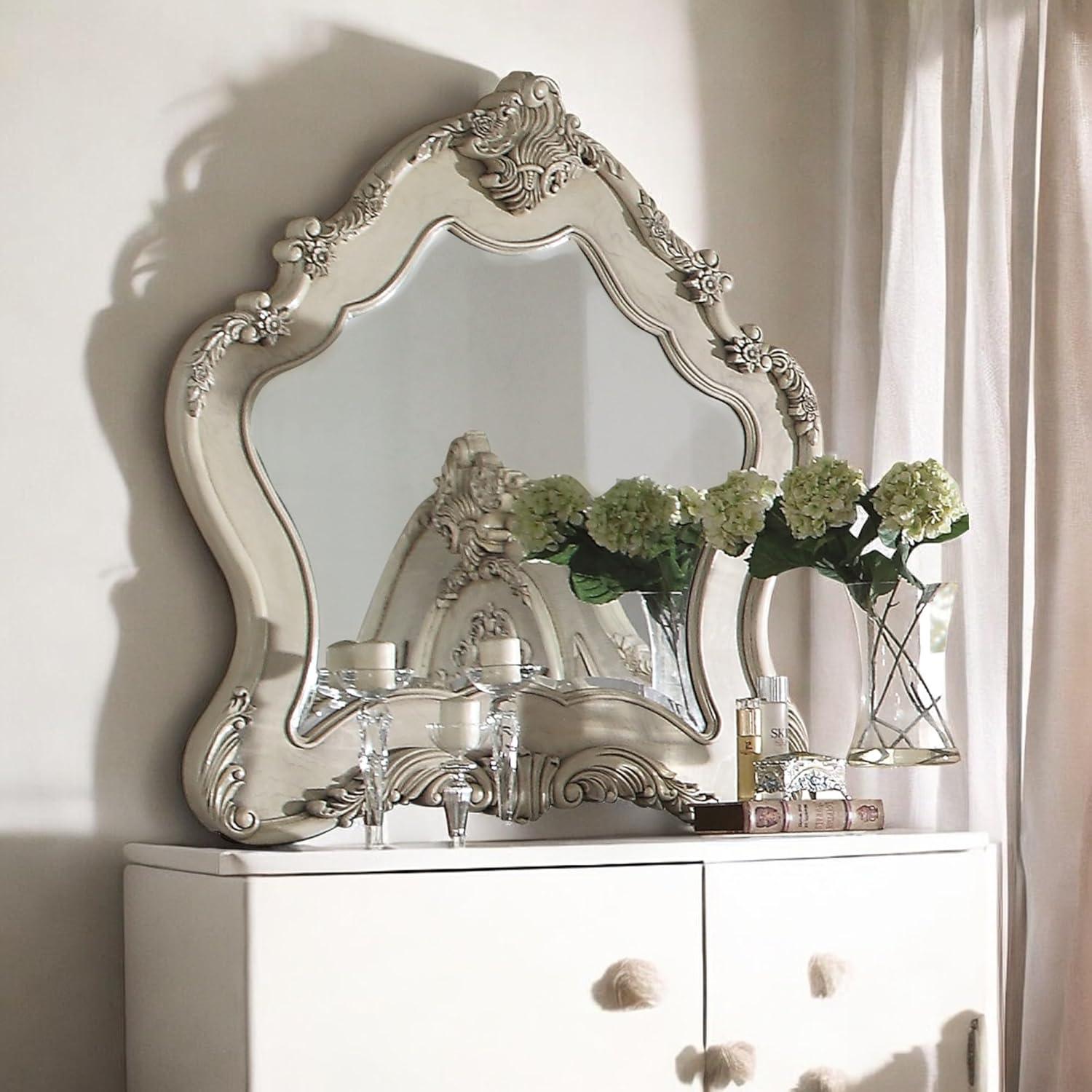 Acme Furniture Ragenardus Dresser Mirror Antique White