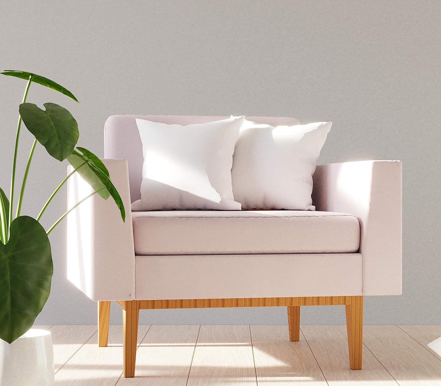 Hudson Comfort 16x16 Pillow Protectors 4 Pack - 100% Waterproof, Prevents Feathers from Popping, European Square Zippered Pillow Covers (4 Pack, 16x16 Inch)