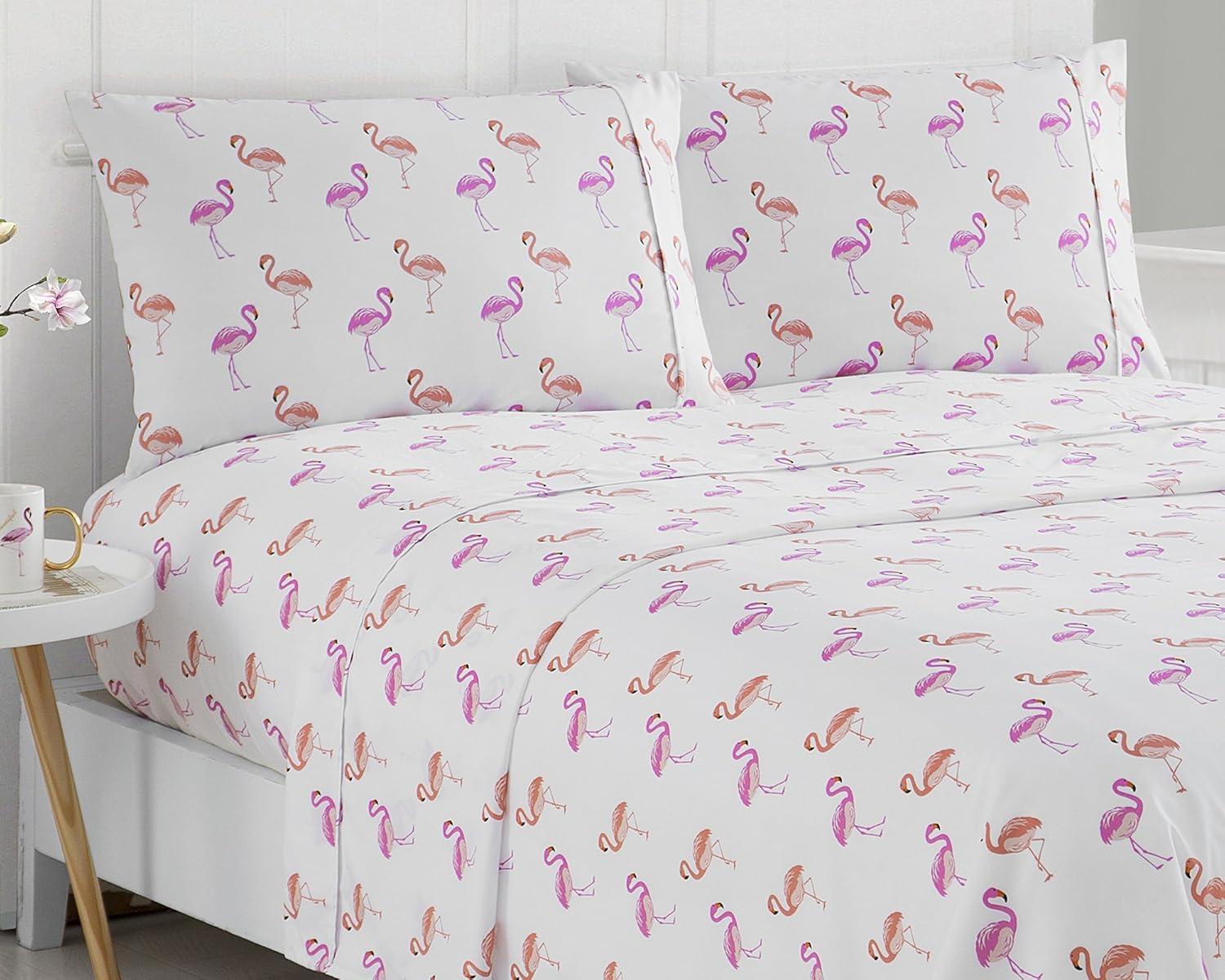 Caribbean Joe Flamingo Animal Printed Sheet Set