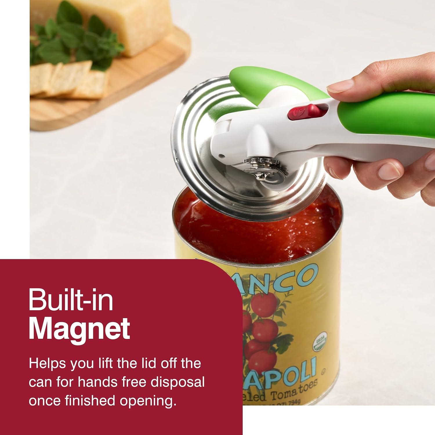 Zyliss Zyliss Lock N' Lift Can Opener with Lid Lifter Magnet, Green