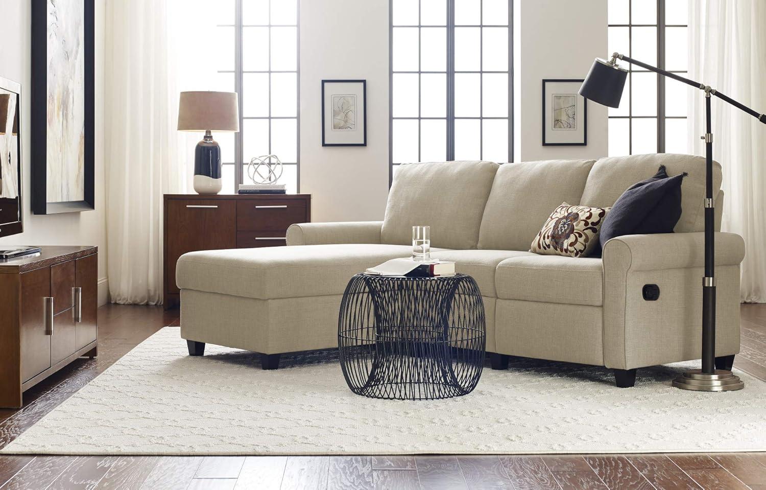 Serta Copenhagen Reclining Sectional Sofa with Storage Chaise