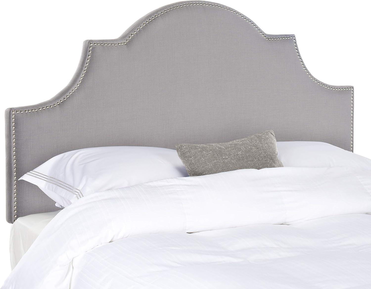 SAFAVIEH Hallmar Classic Elegant Upholstered Headboard, Full, Black Velvet