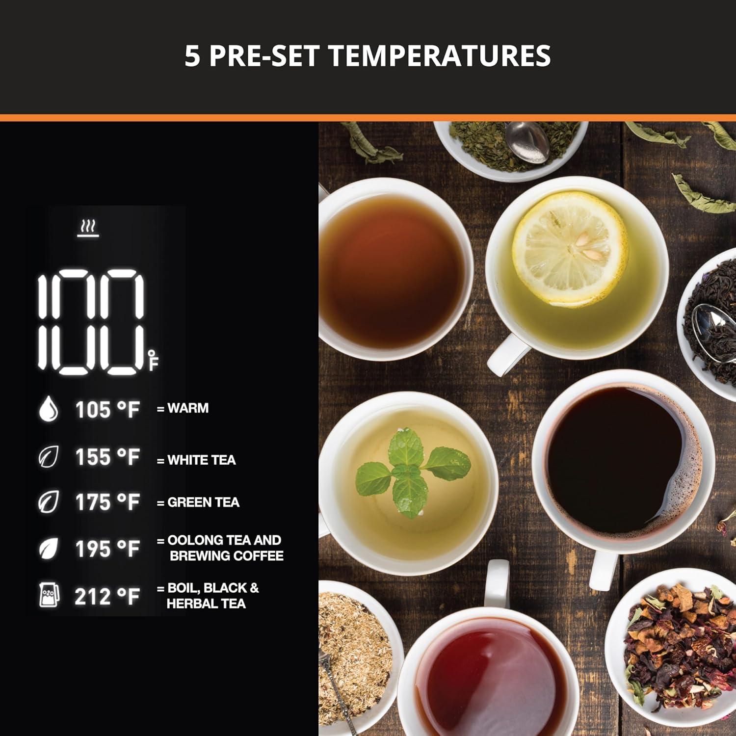 Krups Smart Temp Digital Kettle 1.7 L