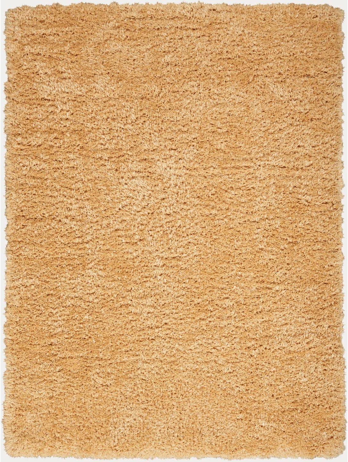 Golden Comfort 8' x 10' Plush Shag Rectangular Rug