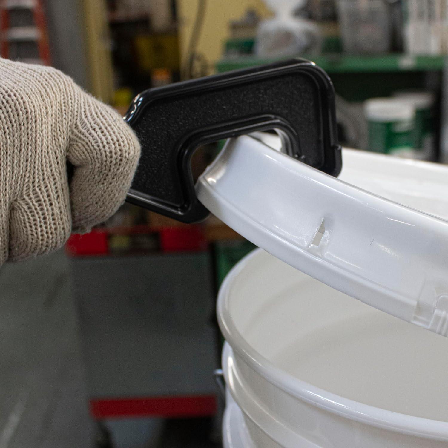 Black Ergonomic ABS Plastic Pail Opener with Non-slip Grip