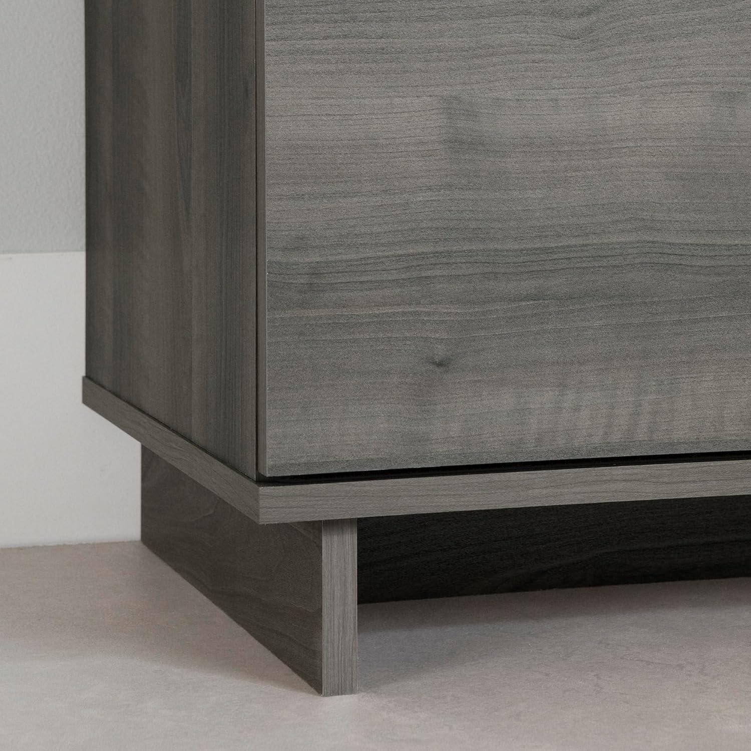 South Shore Cavalleri, Scandinavian Nightstand,  Gray