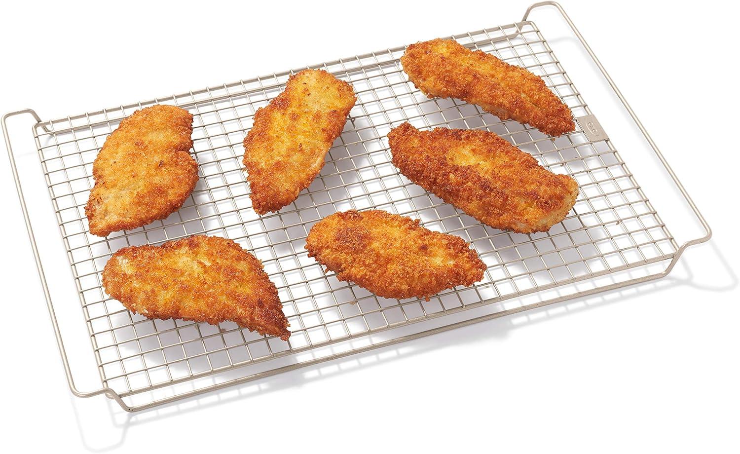 Rectangular Non-Stick Metal Cooling and Baking Rack