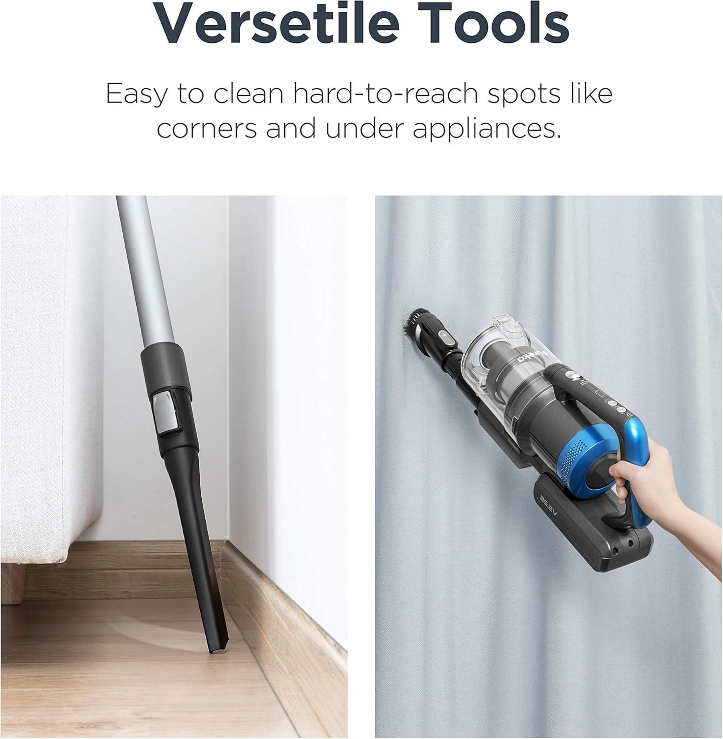 Eureka Blue Cordless Bagless Stick Vacuum with HEPA Filter