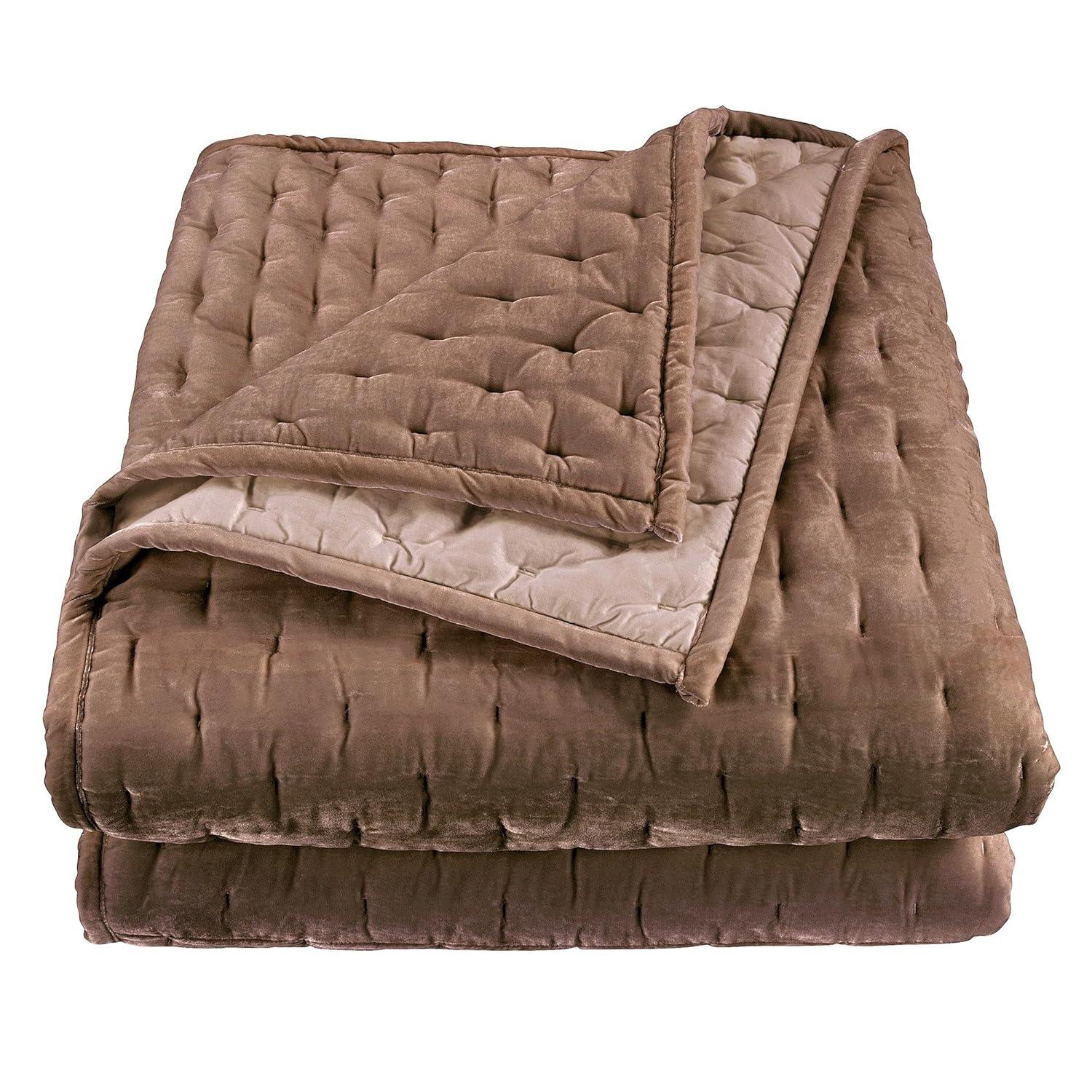 HiEnd Accents Stella Faux Silk Velvet Classic Chic Modern Rustic Romantic Western 1 Piece Quilt