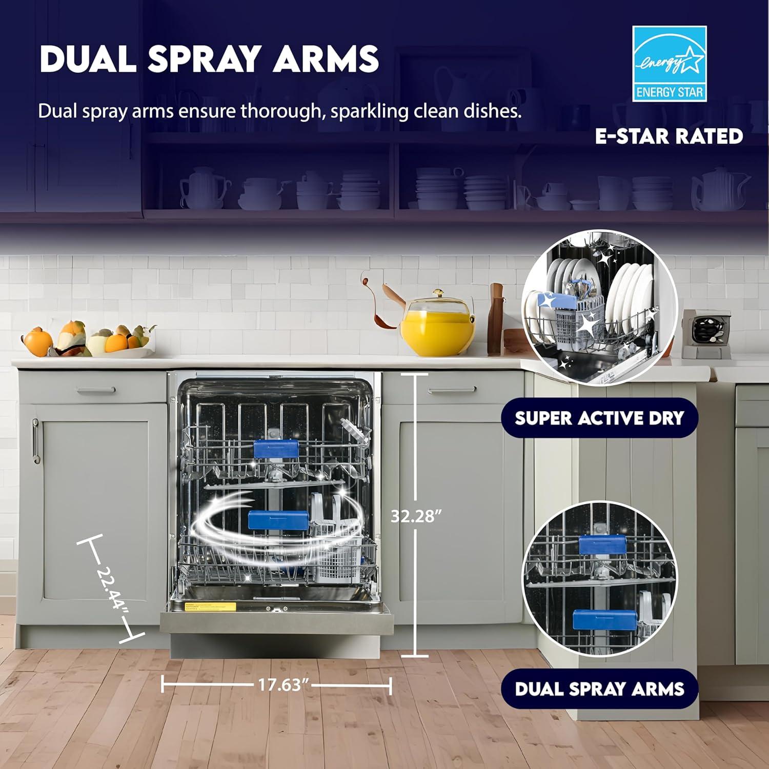 Equator Europe 24" Built in 14 place Dishwasher in Stainless