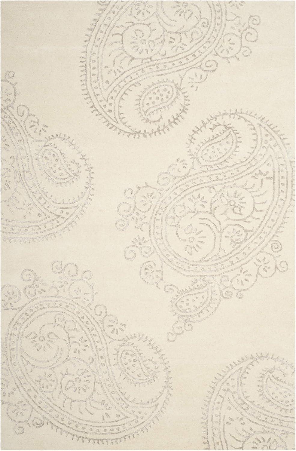 Bella BEL153 Hand Tufted Area Rug - Ivory/Beige - 6'x9' - Safavieh.