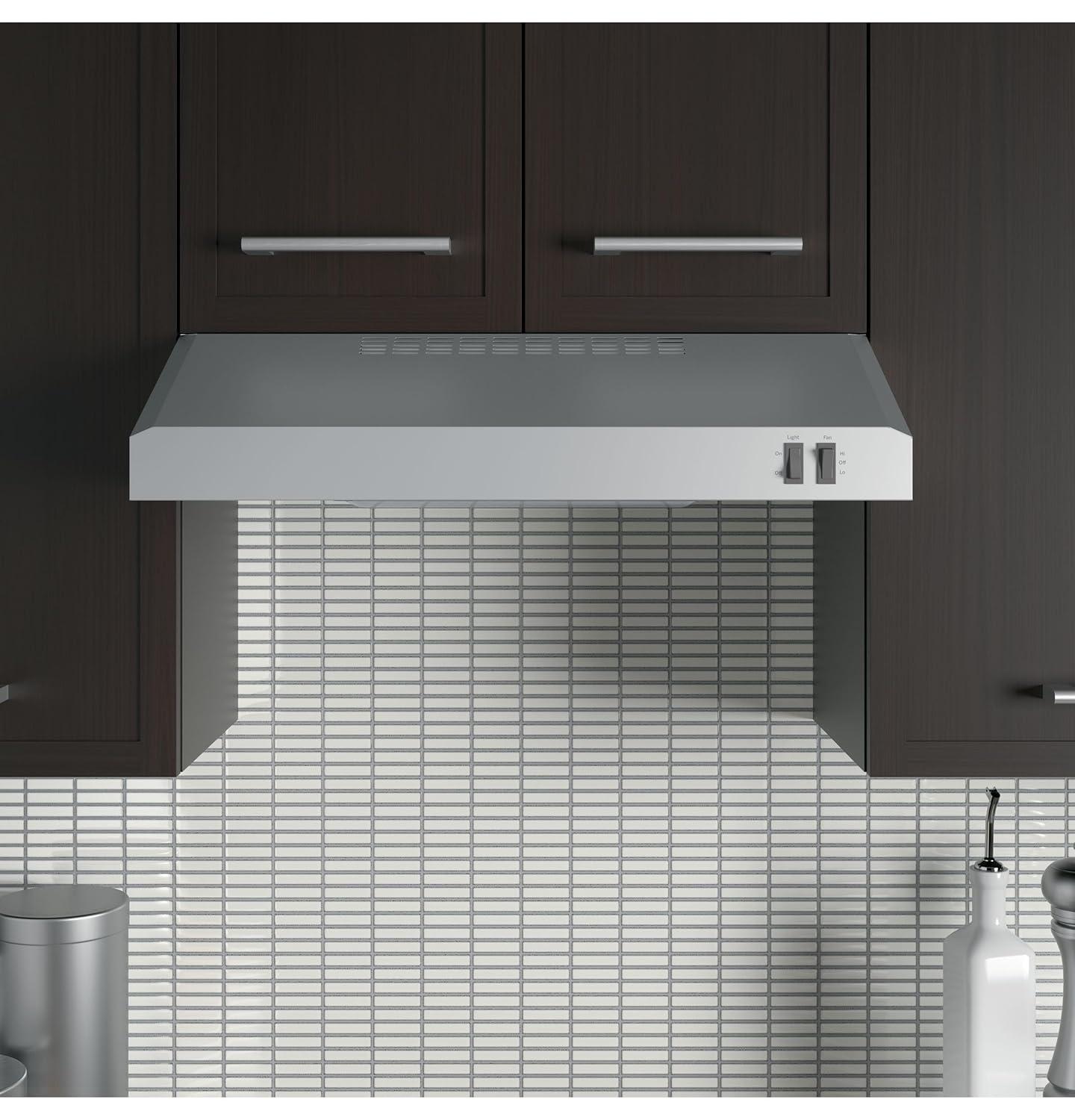24-inch Stainless Steel Convertible Under Cabinet Range Hood with Charcoal Filter