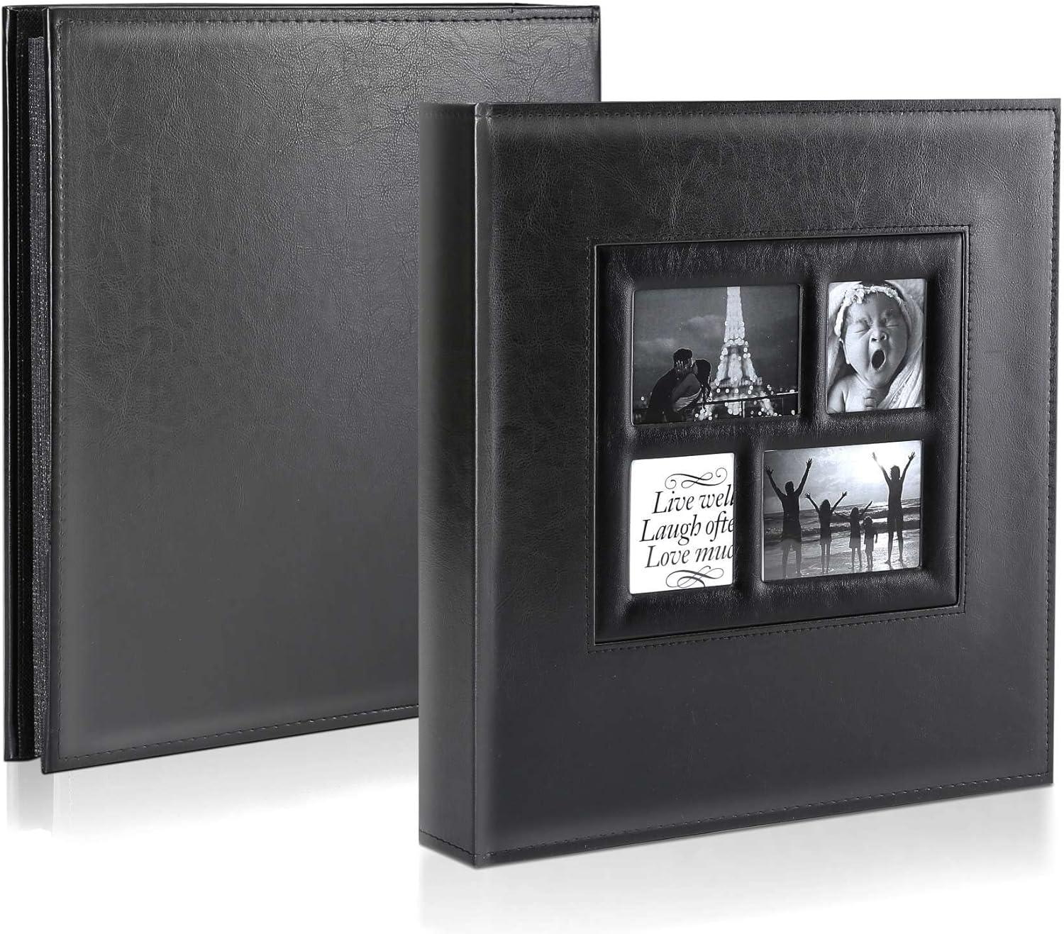 Ywlake Photo Album 4x6 1000 Pockets Photos, Extra Large Capacity Family Wedding Picture Albums Holds 1000 Horizontal Vertical Photos Black