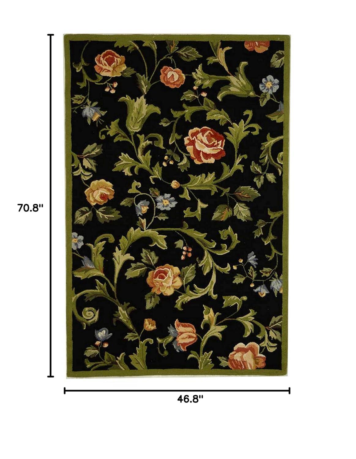 Chelsea HK310 Handmade Area Rug - 3'9"x5'9" - Black - Safavieh