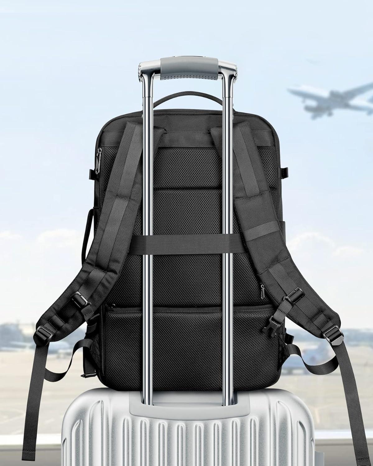 Travel Backpack 42L Extra Large Cabin Luggage Carry On Backpack 15.6"Laptop