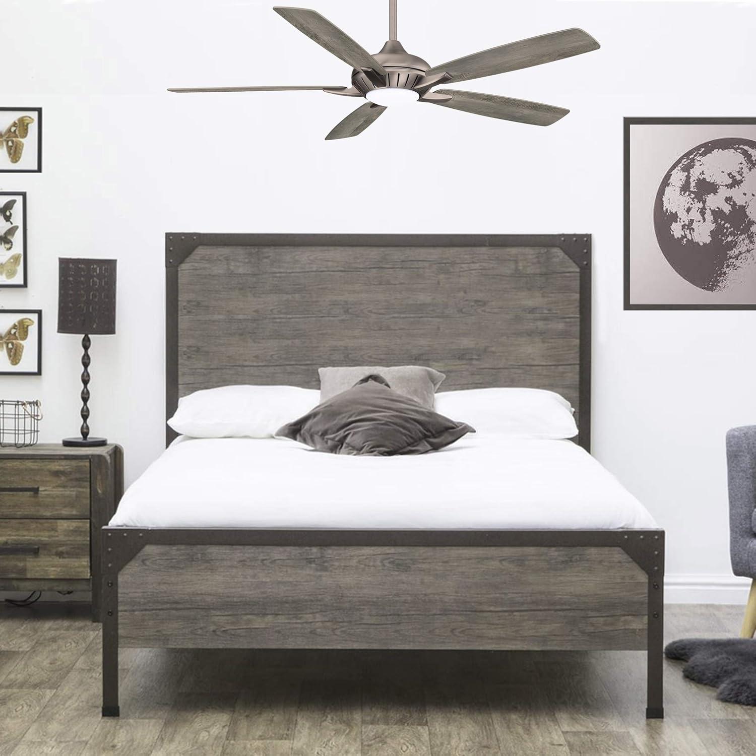 Minka Aire 60" Dyno 5 - Blade LED Smart Standard Ceiling Fan with Remote Control and Light Kit Included