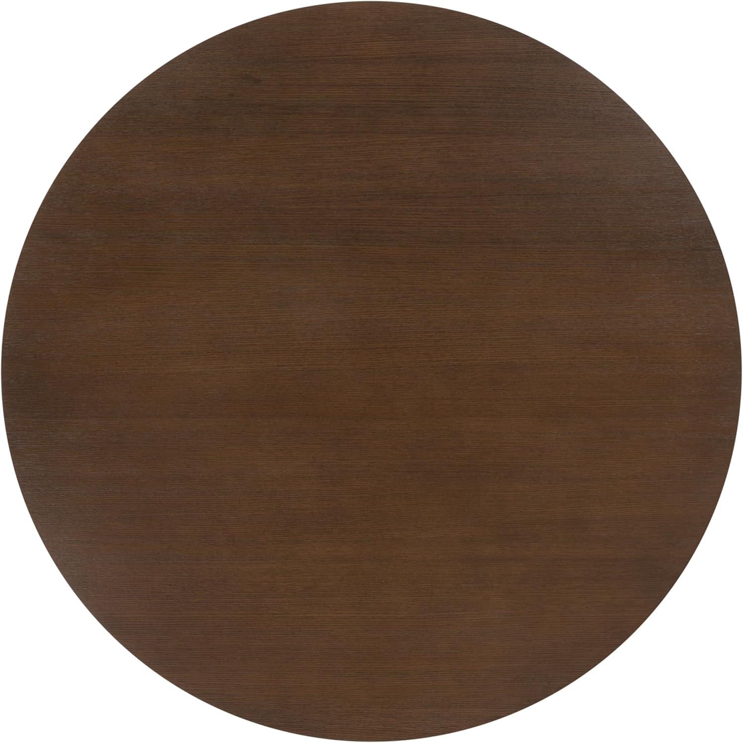 SAFAVIEH Couture Carolee 46" Round Dining Table, Walnut