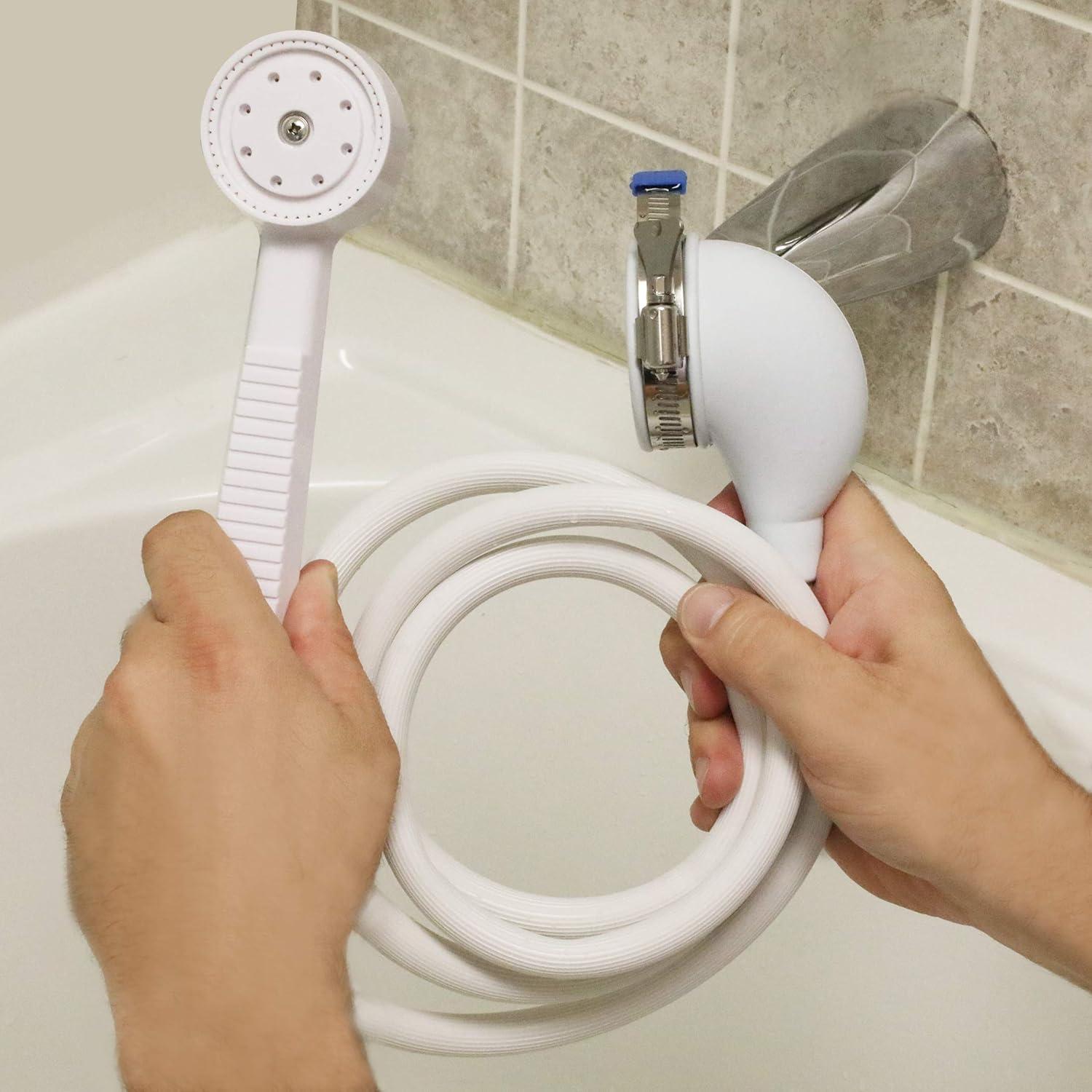 Danco White Plastic 1 settings Handheld Showerhead 2.2 gpm
