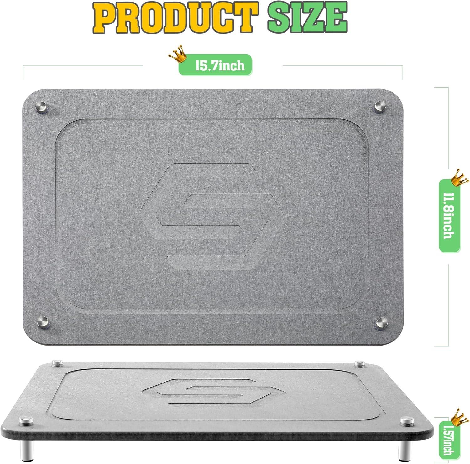 CSD Quick Drying Stone Mat for Kitchen Counter - Super Absorbent & Non Slip Dish Drying Mats - Diatomaceous Earth Sink Tray Mat - Drying Pad - 15.7 × 11.8 Inches