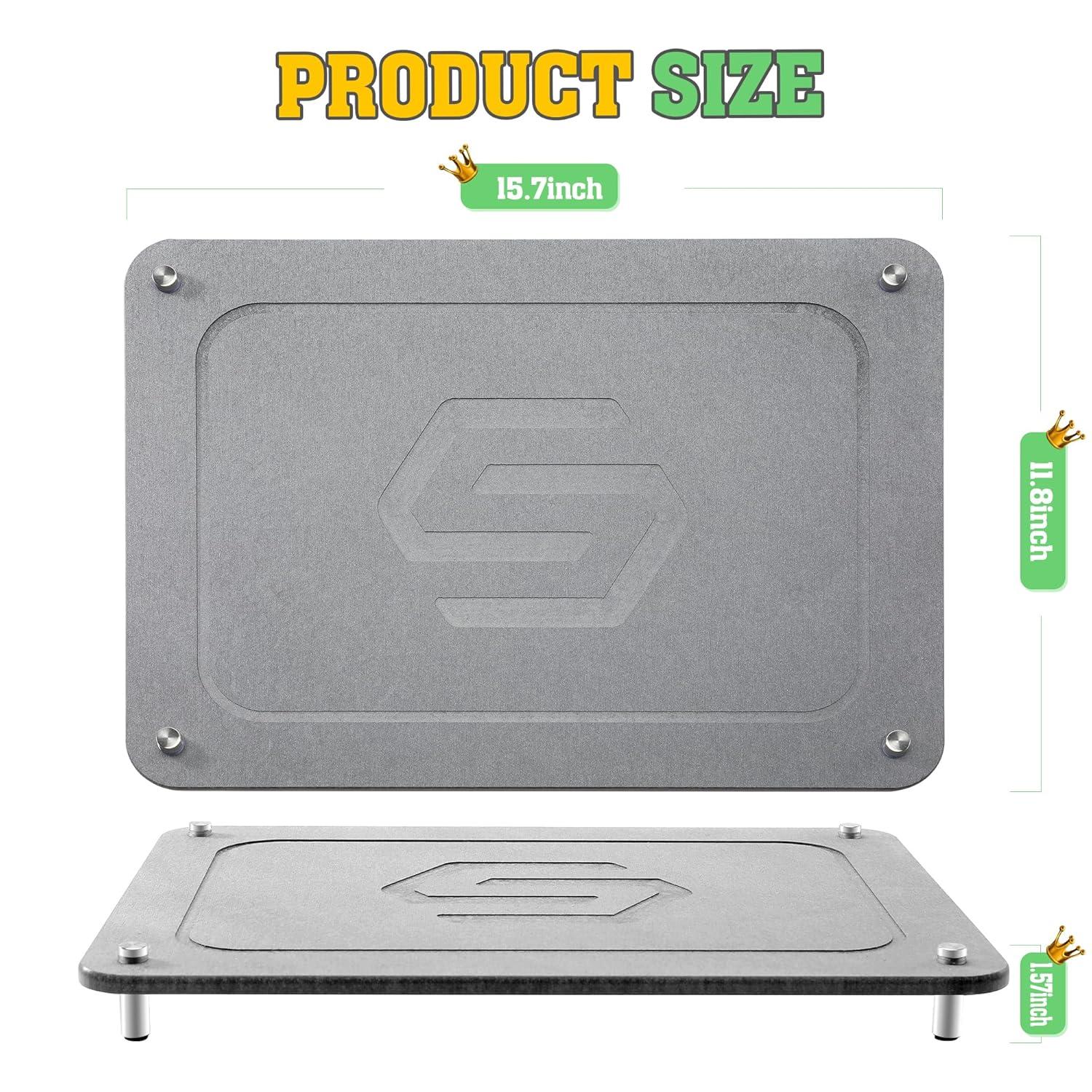 CSD Quick Drying Stone Mat for Kitchen Counter - Super Absorbent & Non Slip Dish Drying Mats - Diatomaceous Earth Sink Tray Mat - Drying Pad - 15.7 × 11.8 Inches