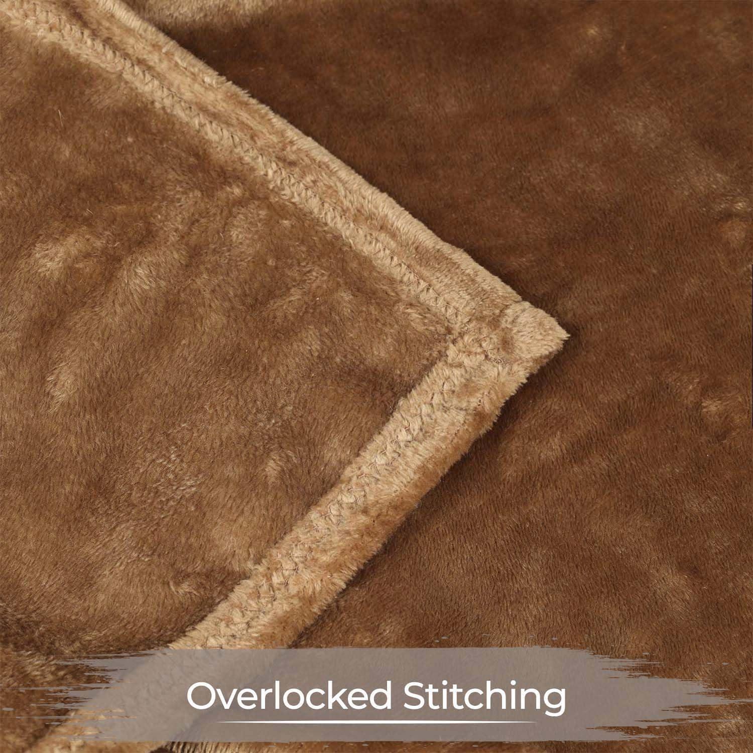 Superior Superior Polka Dots or Solid Fleece Plush Blanket Medium Weight Fluffy Soft Decorative Bedding