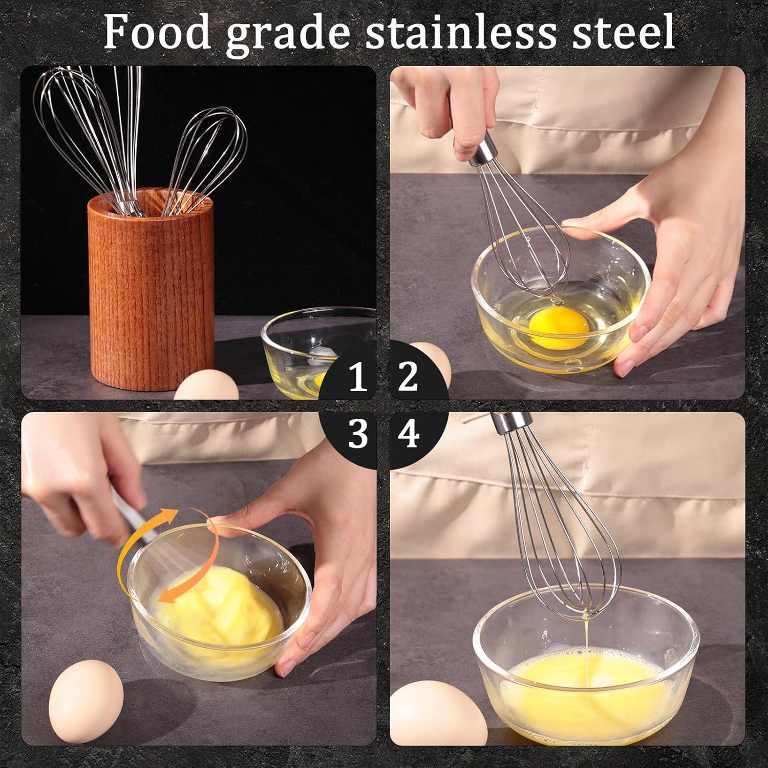 10-Inch Stainless Steel Balloon Whisk with Ergonomic Handle