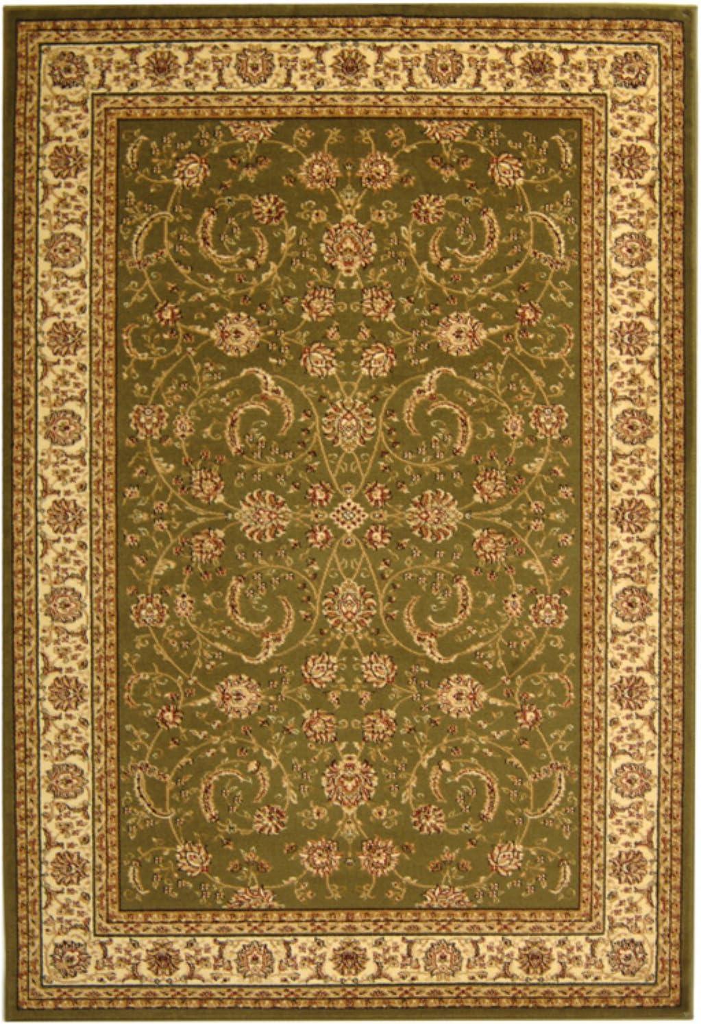 Lyndhurst LNH219 Power Loomed Area Rug - Sage/Ivory - 9'x12' - Safavieh