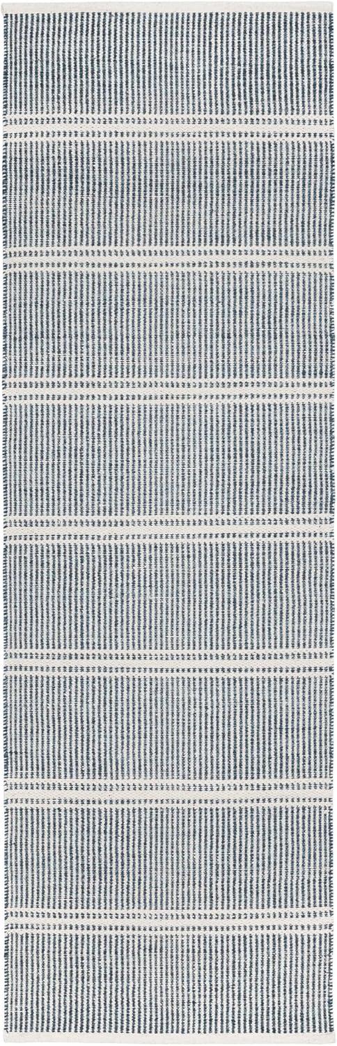 Malta Blue Handwoven Wool Rug