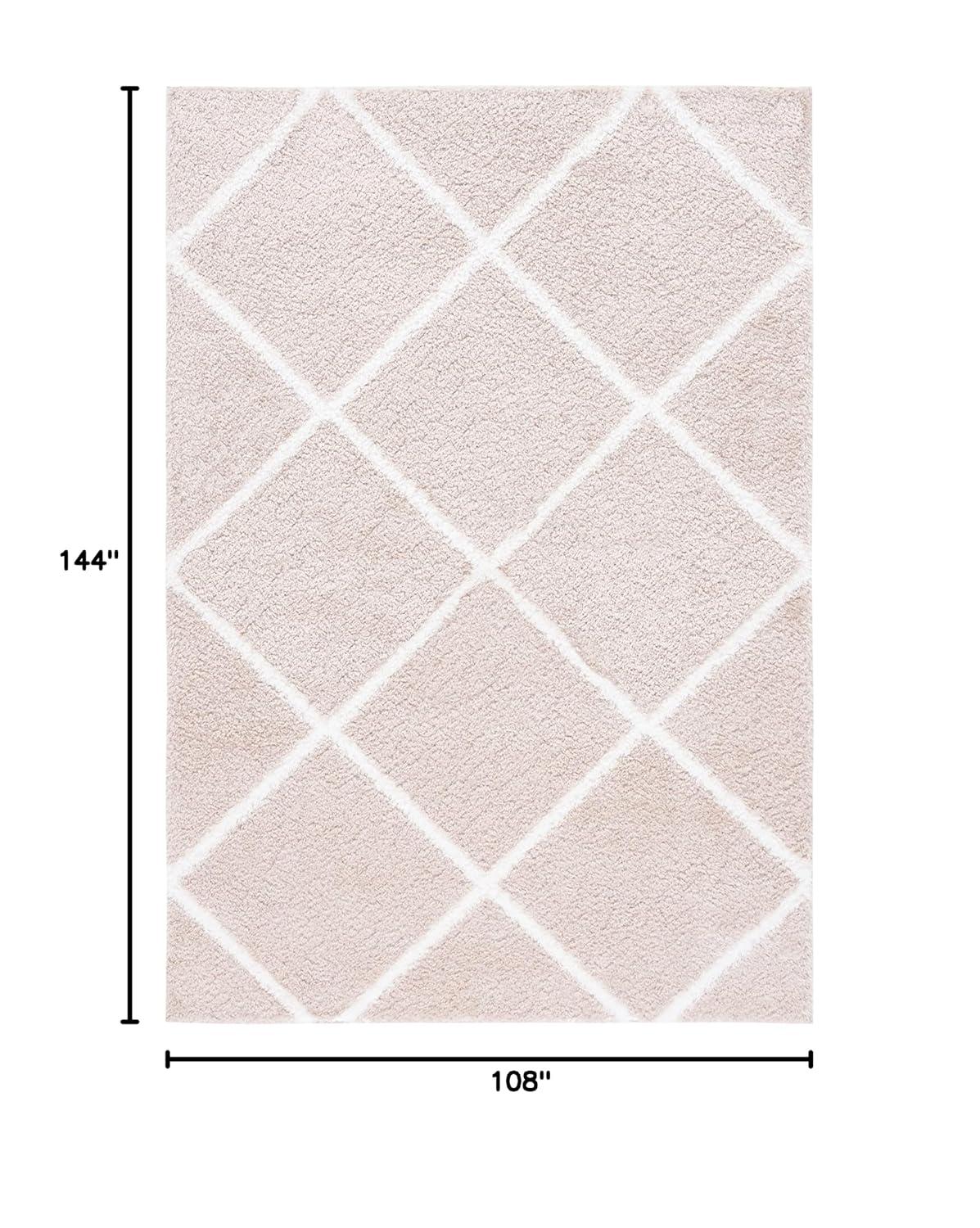 Latitude Run® Tahoe Shag Performance Geometric Rug