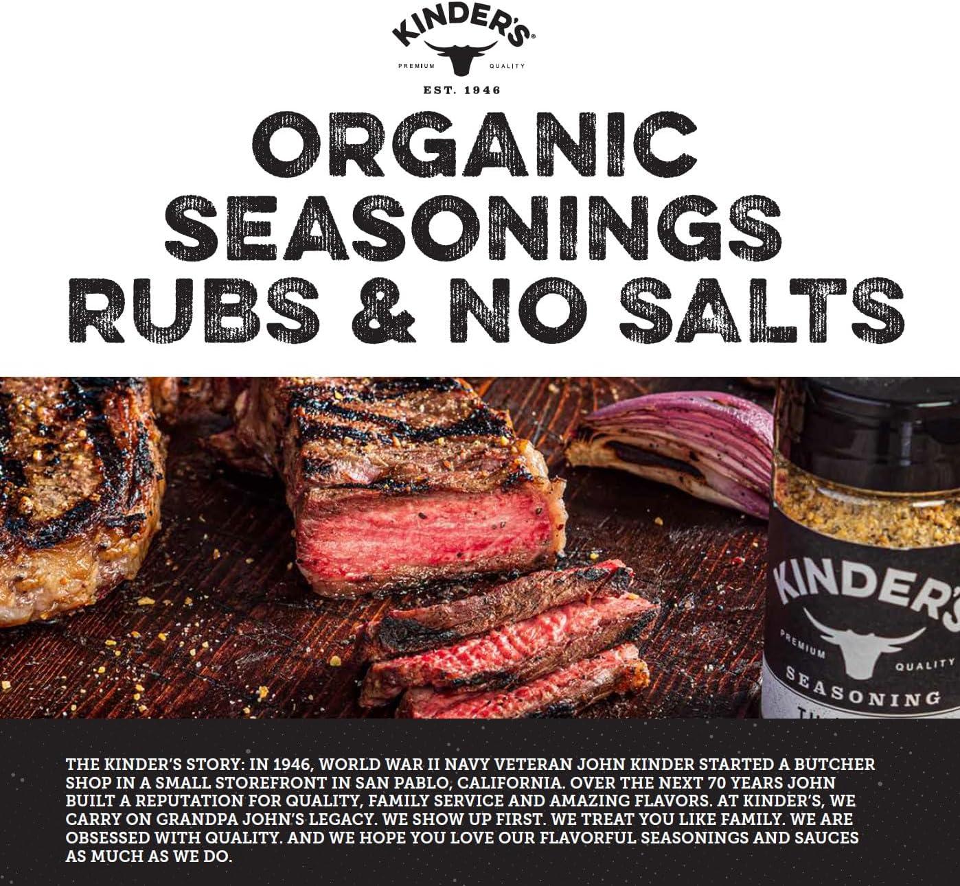 Kinders Organic Caramelized Onion Butter Seasoning 12 Ounce