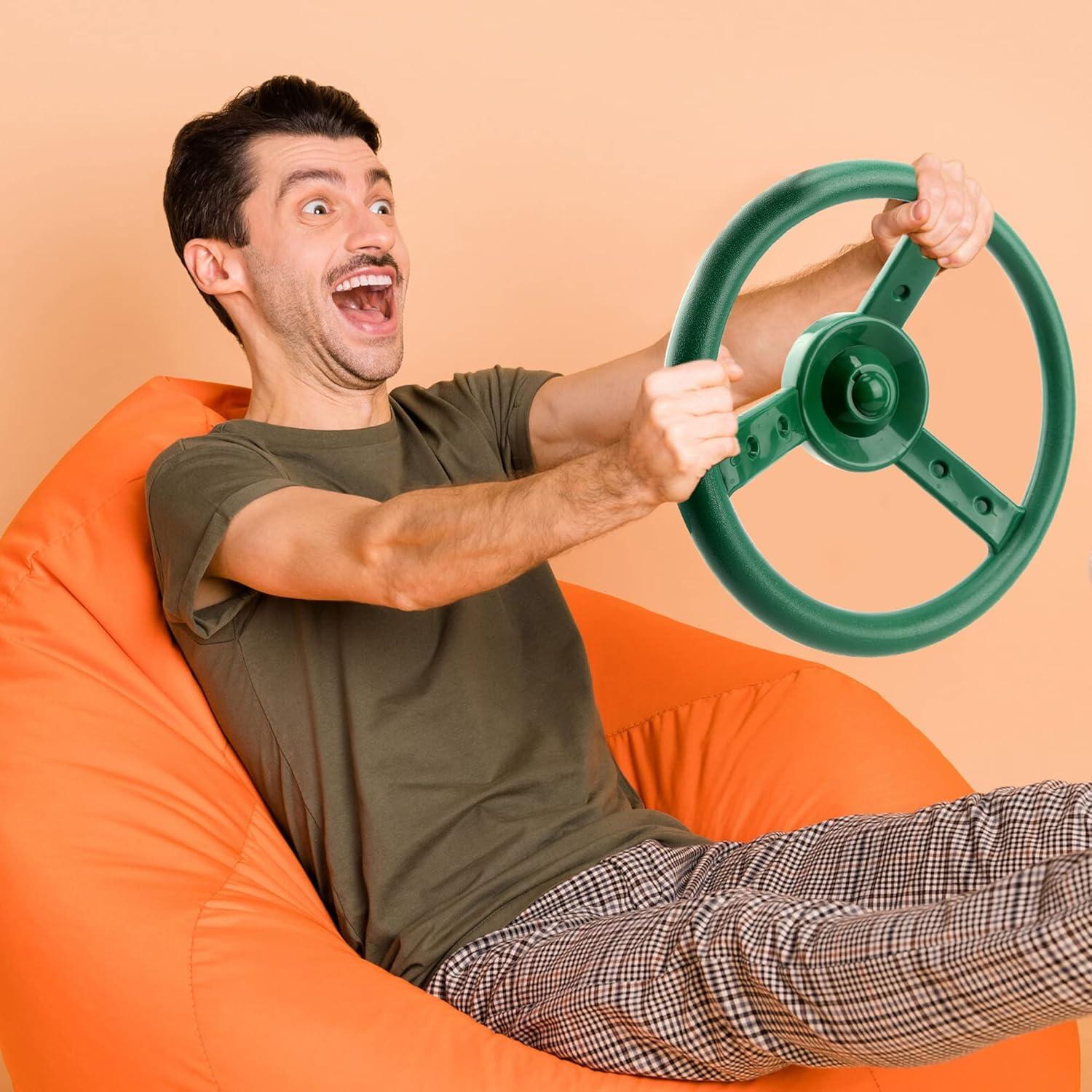 Gorilla Playsets Steering Wheel Swing Set Accessory - Green