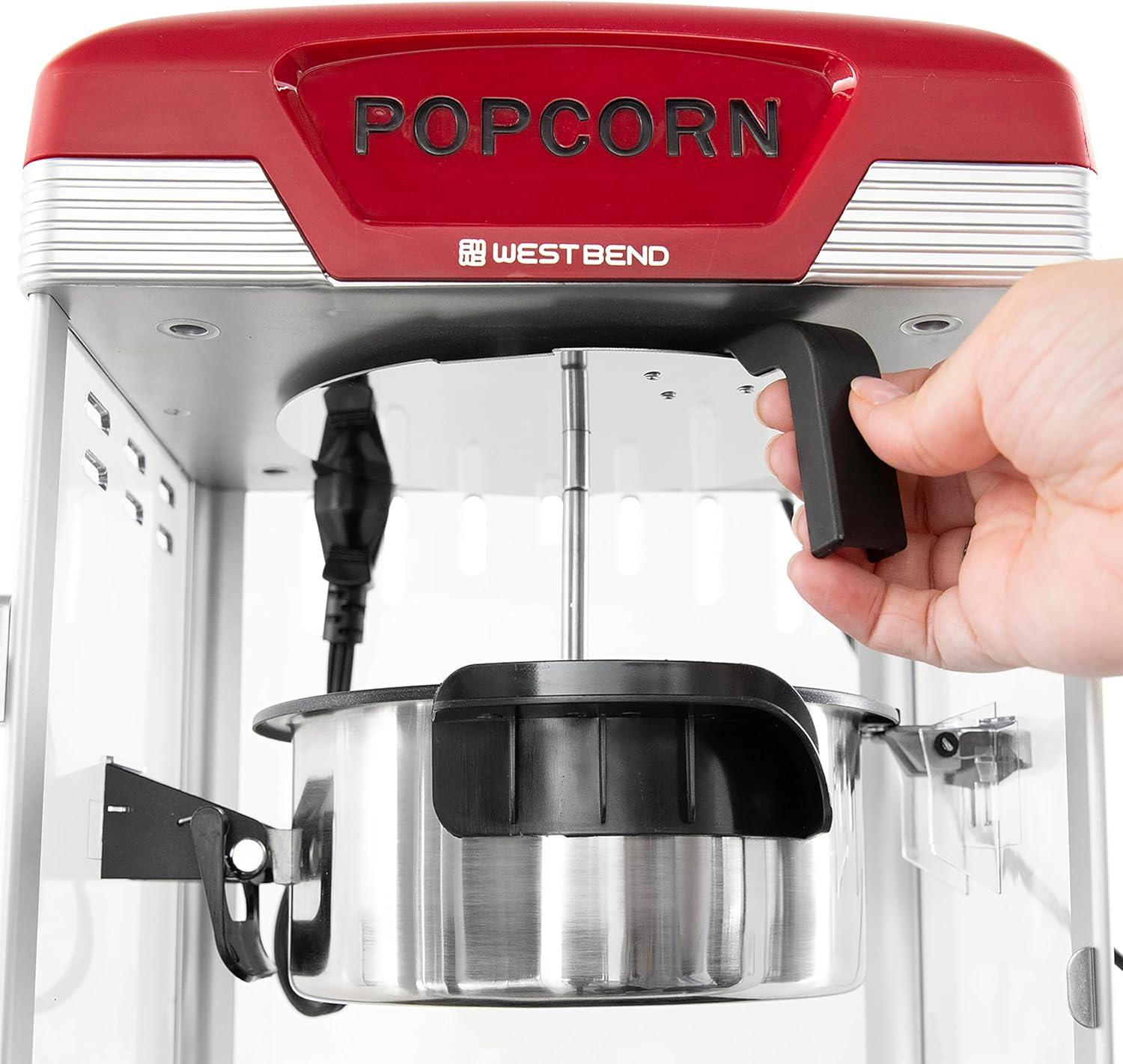 West Bend West Bend Theater Crazy 4 Qt. Popcorn Machine, In Black