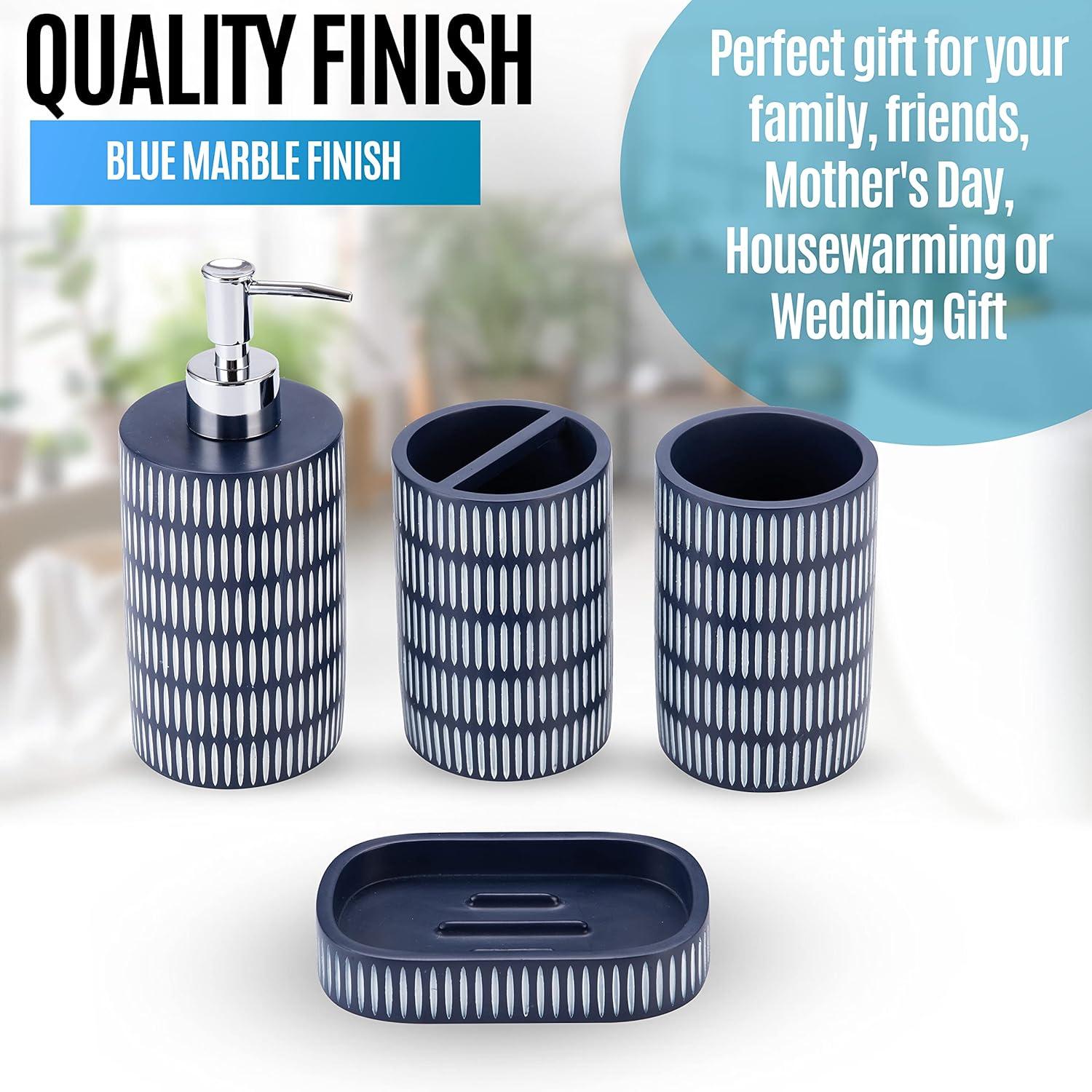 Bungalow Rose Tethys Bathroom Accessory Set (Set of 4)