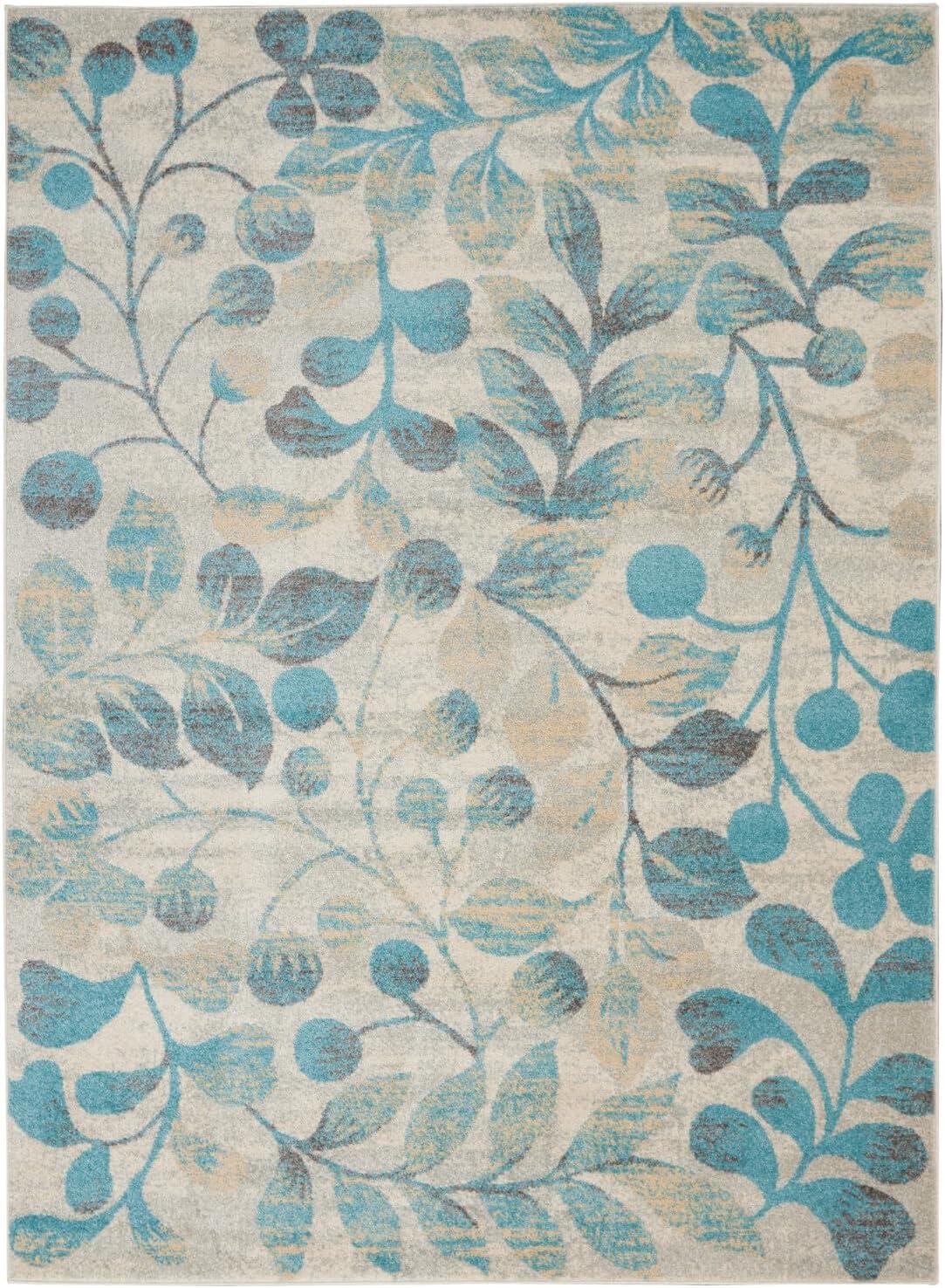 Nourison Tranquil Botanical Vine and Bloom Indoor Area Rug