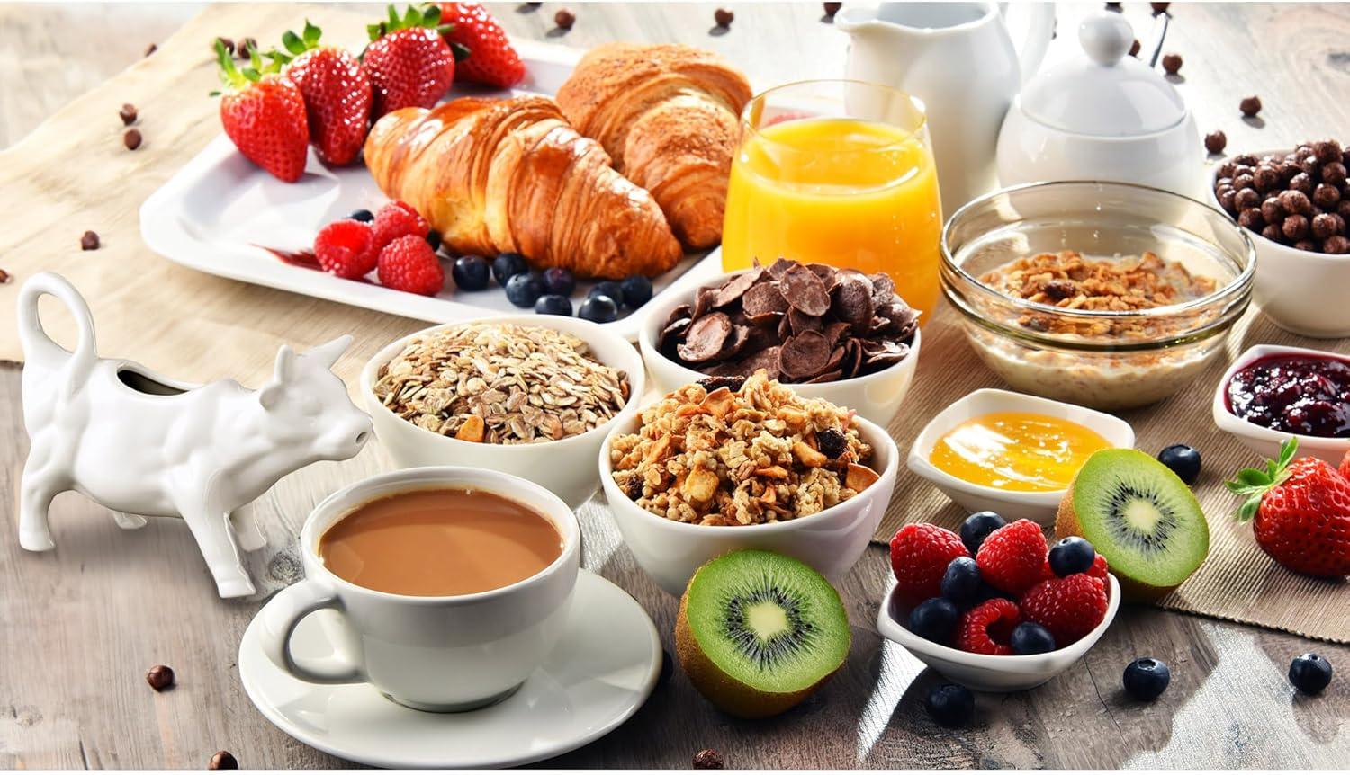 White Porcelain Cow Milk Creamer with Handle, 6-Ounce