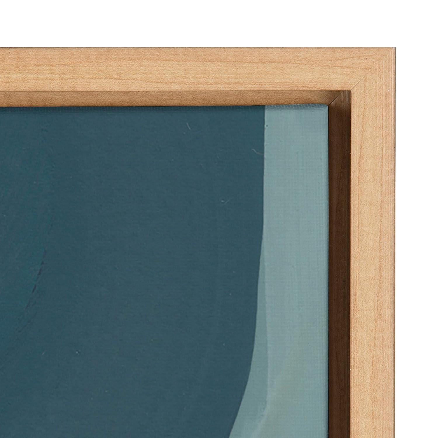 Kate and Laurel 23" x 33" Sylvie Teoitlan Framed Canvas Wall Art by Kate Aurelia Holloway Natural: Modern Decor, Vertical Screen Print