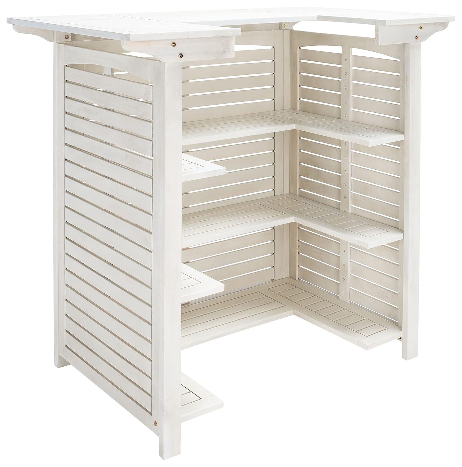 Monterey Patio Outdoor Bar Table - White - Safavieh