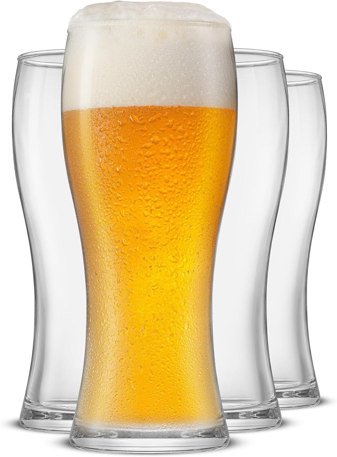 JoyJolt Callen Beer Glasses, 15.5oz