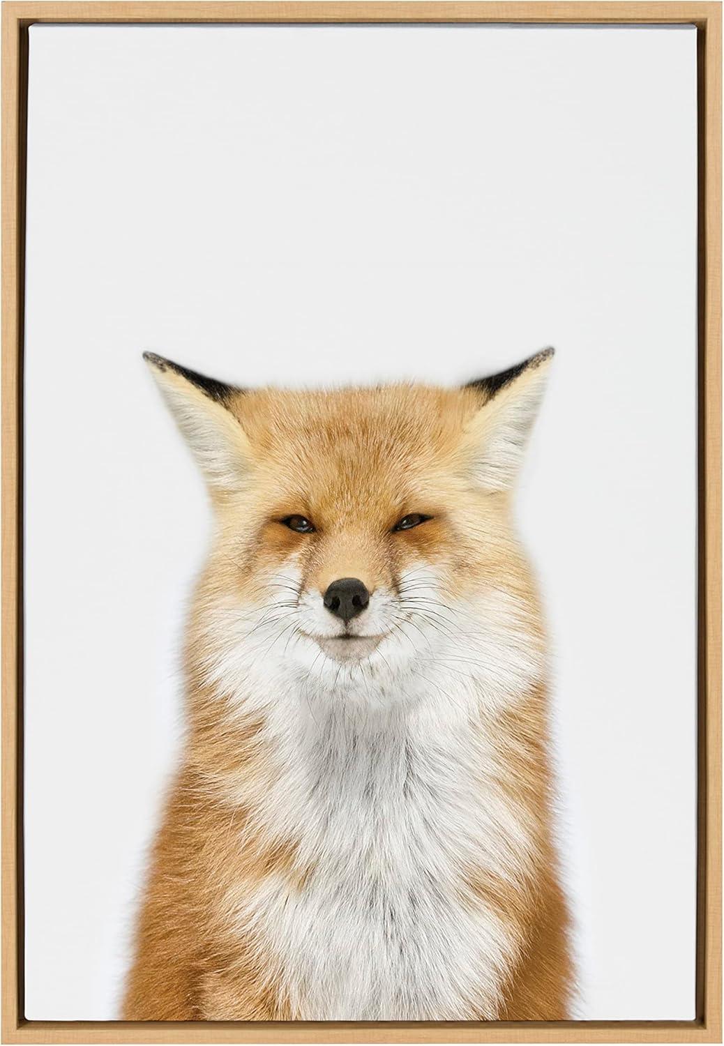 Sylvie Animal Studio Fox III Frame Canvas by Amy Peterson Art Studio - Kate & Laurel All Things Decor