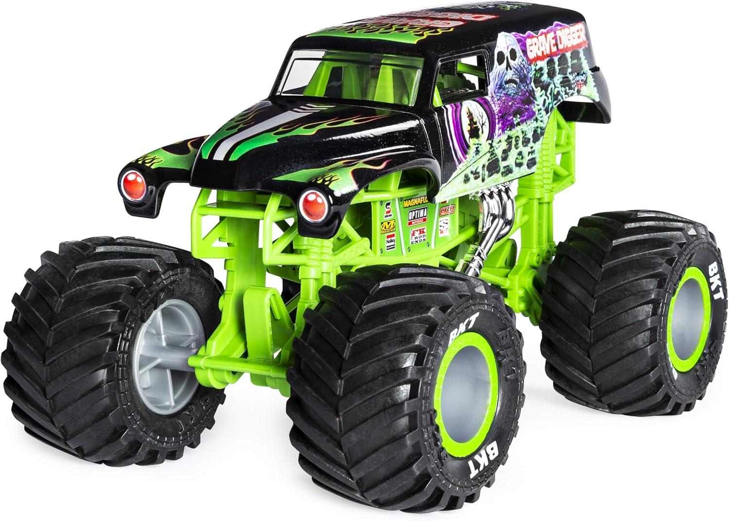 Monster Jam Official Grave Digger Monster Truck, Die-Cast Vehicle, 1:24 Scale