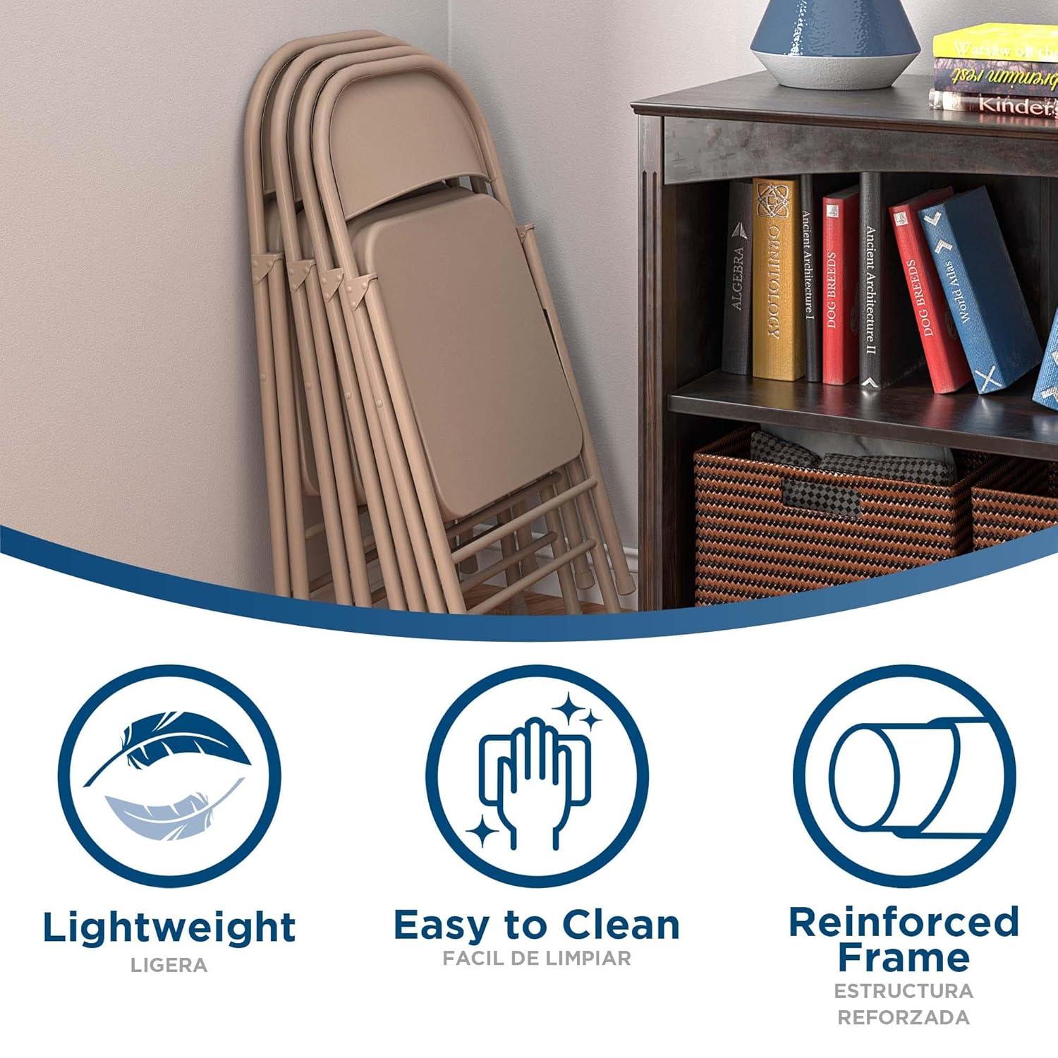 COSCO SmartFold All-Steel Folding Chair