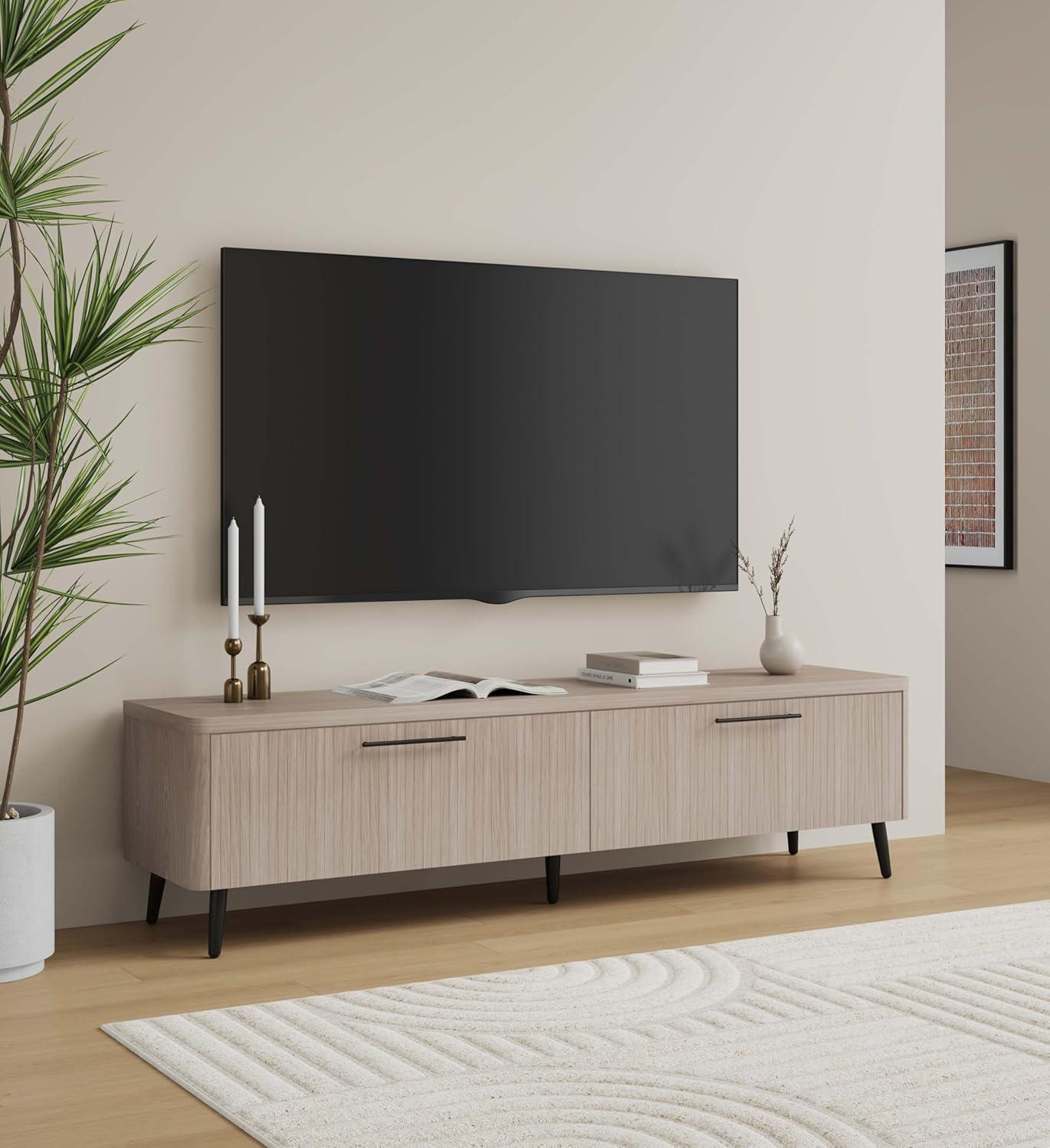 Manhattan Comfort Jodie 68.9" Mid-Century Modern TV Stand